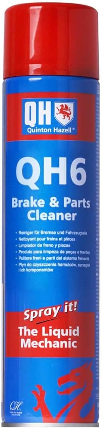Quinton Hazell QH6 Brake Cleaner Spray Can 20.3 fl oz, Non-Chlorinated | Fast Drying Automotive Brake Parts Cleaner, High Strength Formula for Professional and DIY Use