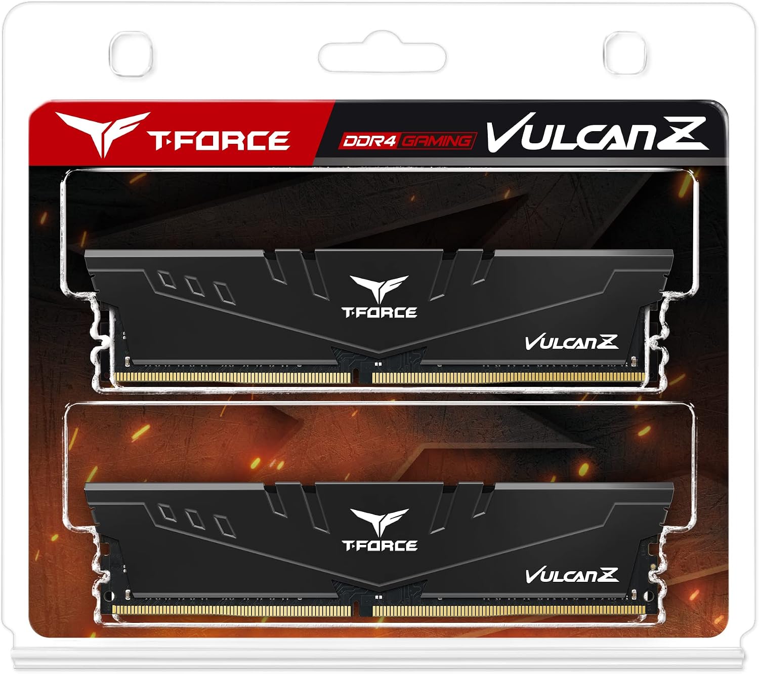 TEAMGROUP T-Force Vulcan Z DDR4 16GB Kit (2x8GB) 3200MHz (PC4-25600) CL16 Desktop Memory Module Ram (Gray) - TLZGD416G3200HC16CDC01