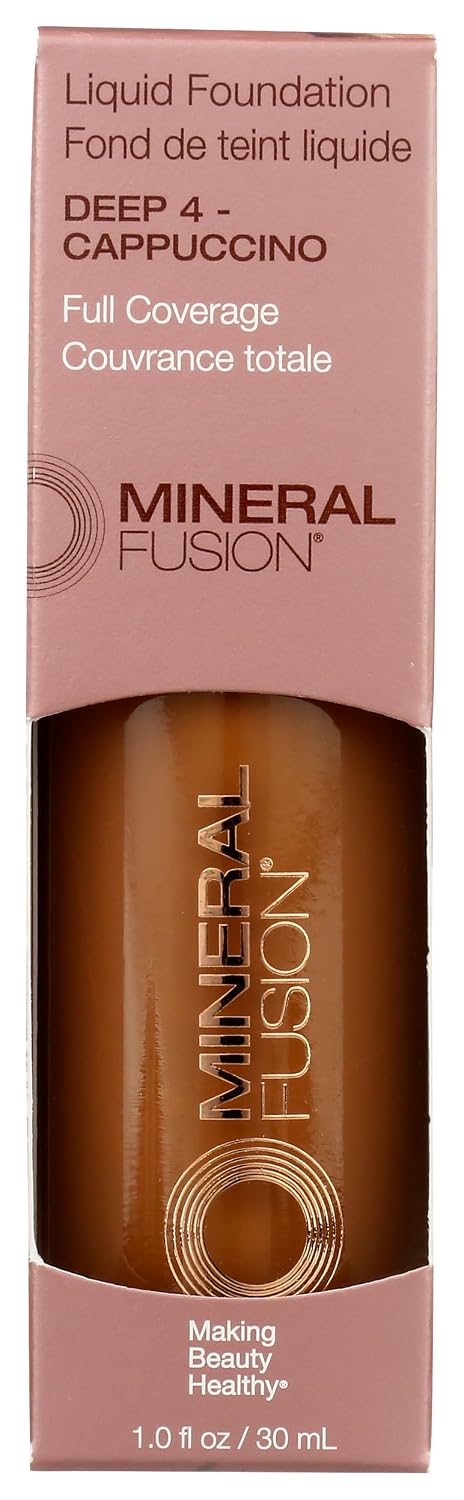 Mineral Fusion Full Coverage Liquid Foundation (Cool 1, Fair), 1 Fl Oz