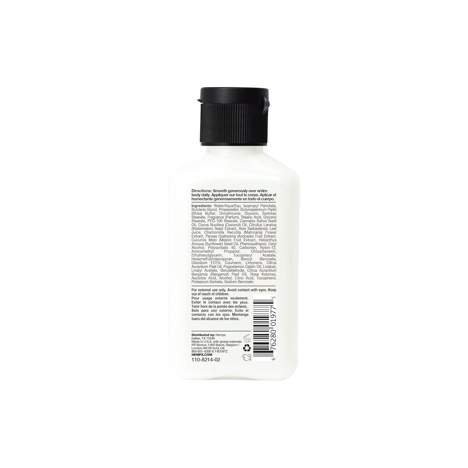 HEMPZ Body Lotion - Sweet Pineapple and Honey Melon - Daily Moisturizing Cream - 17oz