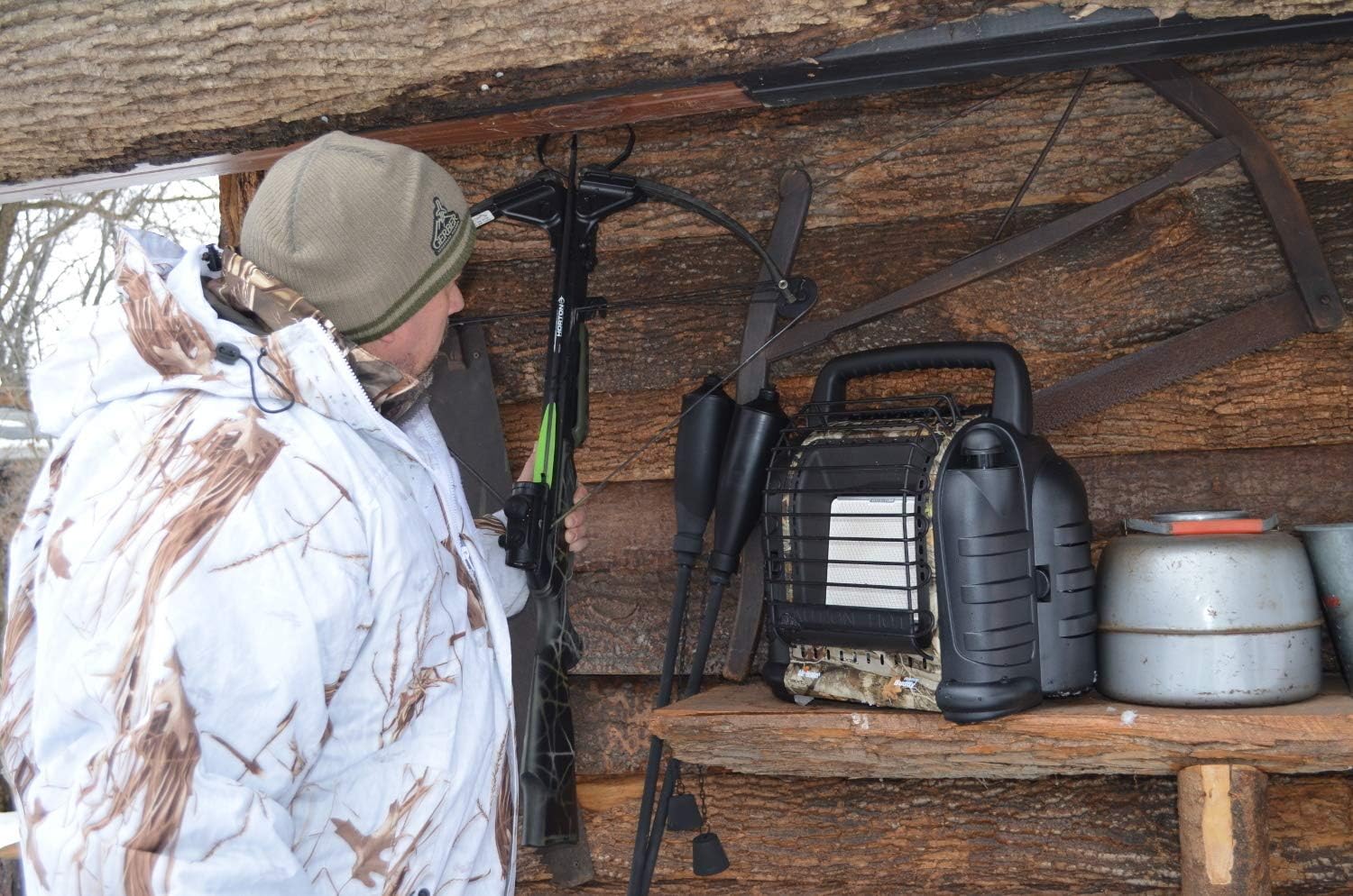Mr. Heater 12,000 BTU Hunting Buddy Portable Radiant Propane Heater (Camo)
