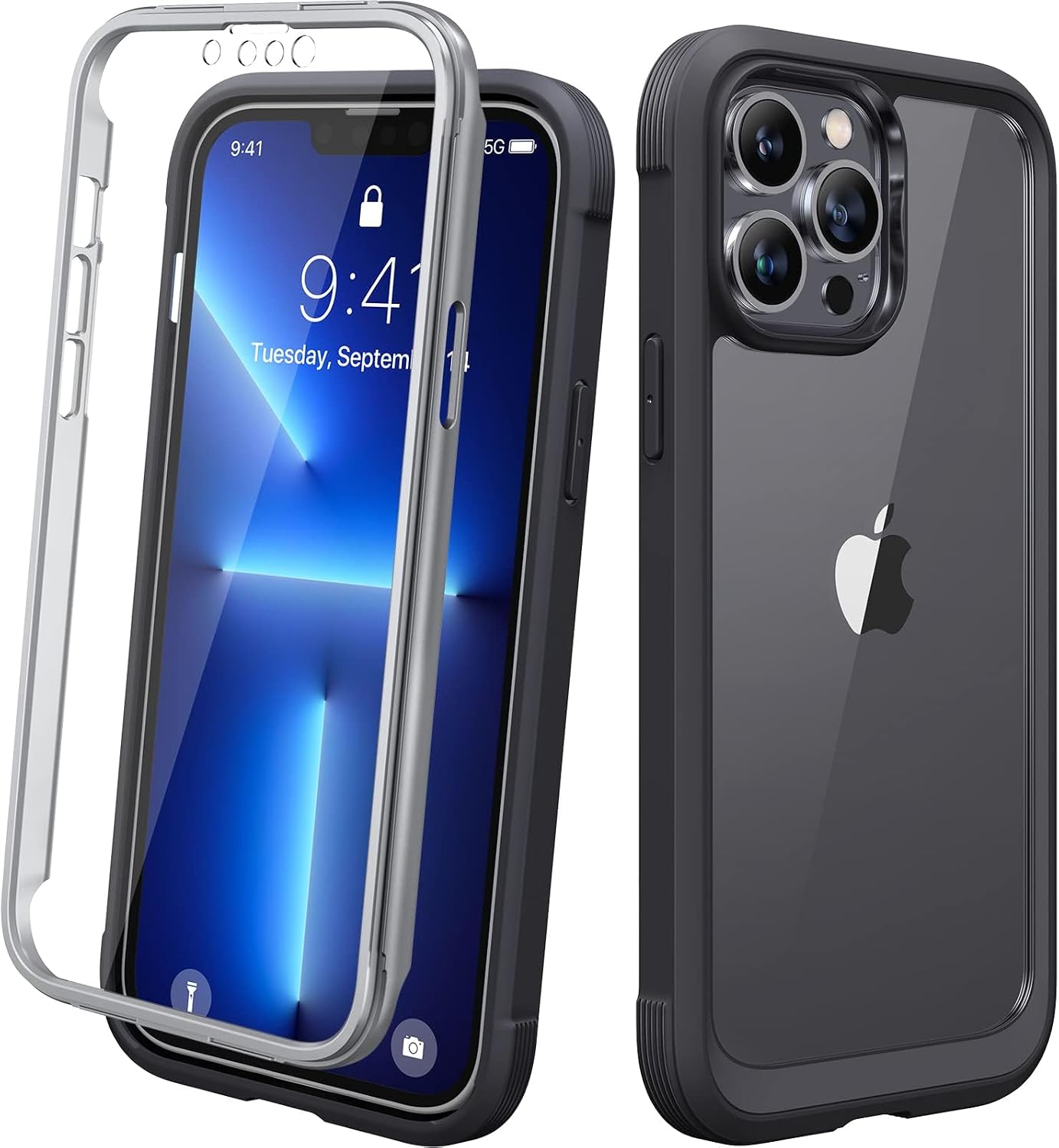 Diaclara Designed for iPhone 12 Mini Case, Full Body Rugged with Built-in Touch Sensitive Anti-Scratch Screen Protector