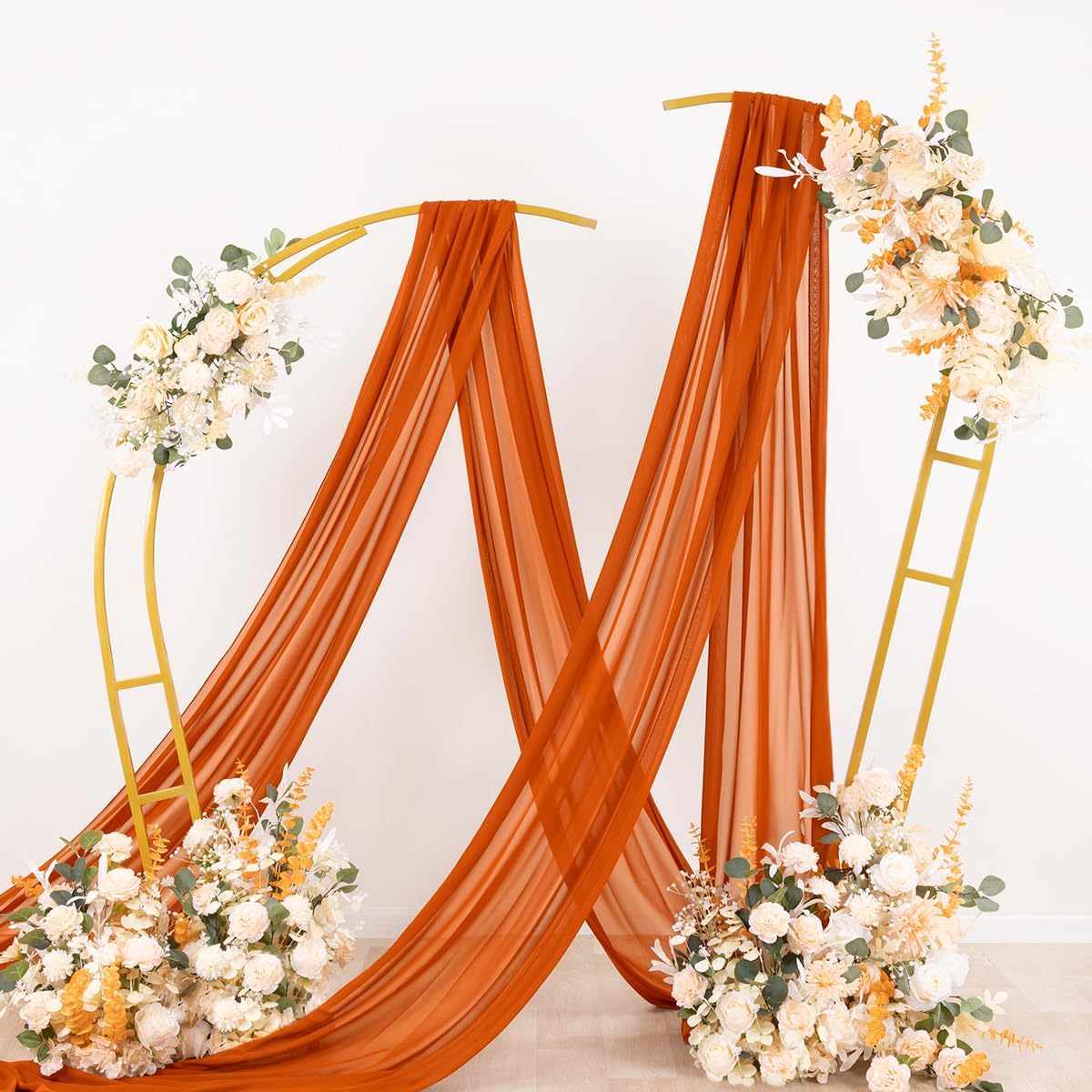 Wedding Arch Draping Fabric Sheer Chiffon Curtain Drape Wedding Party Decor