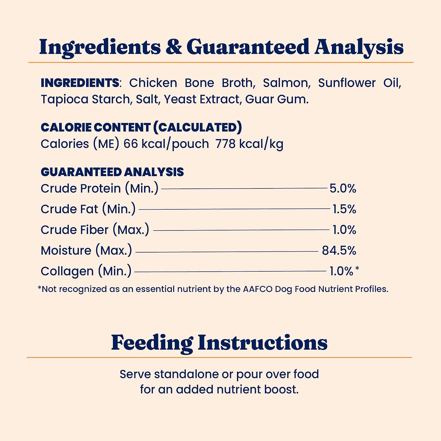 Solid Gold Bone Broth Cat Food Topper, Tuna, Lickable Pouches, 12ct