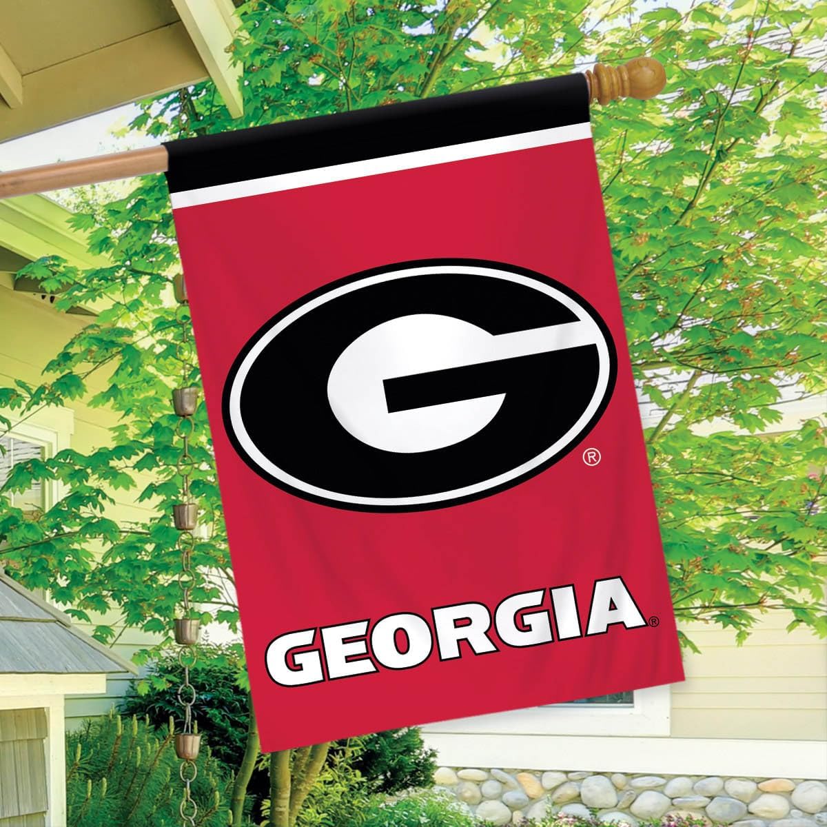 Briarwood Lane House Flag 40x28 For Outdoor Georgia Bulldogs NCAA Licensed House Flag