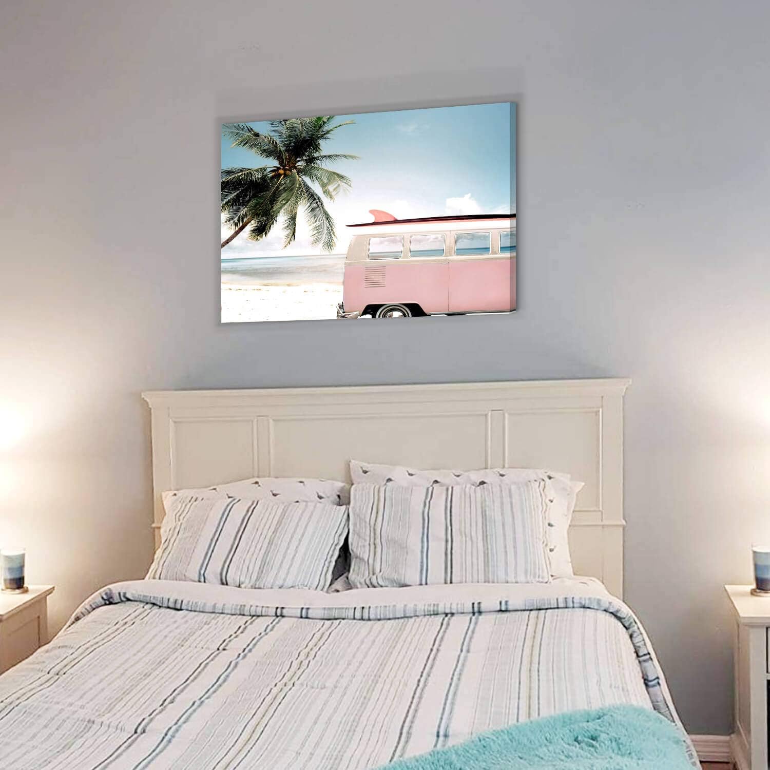 Hardy Gallery Ocean Wave Canvas Wall Art Coastal Decor 16x11 Inch
