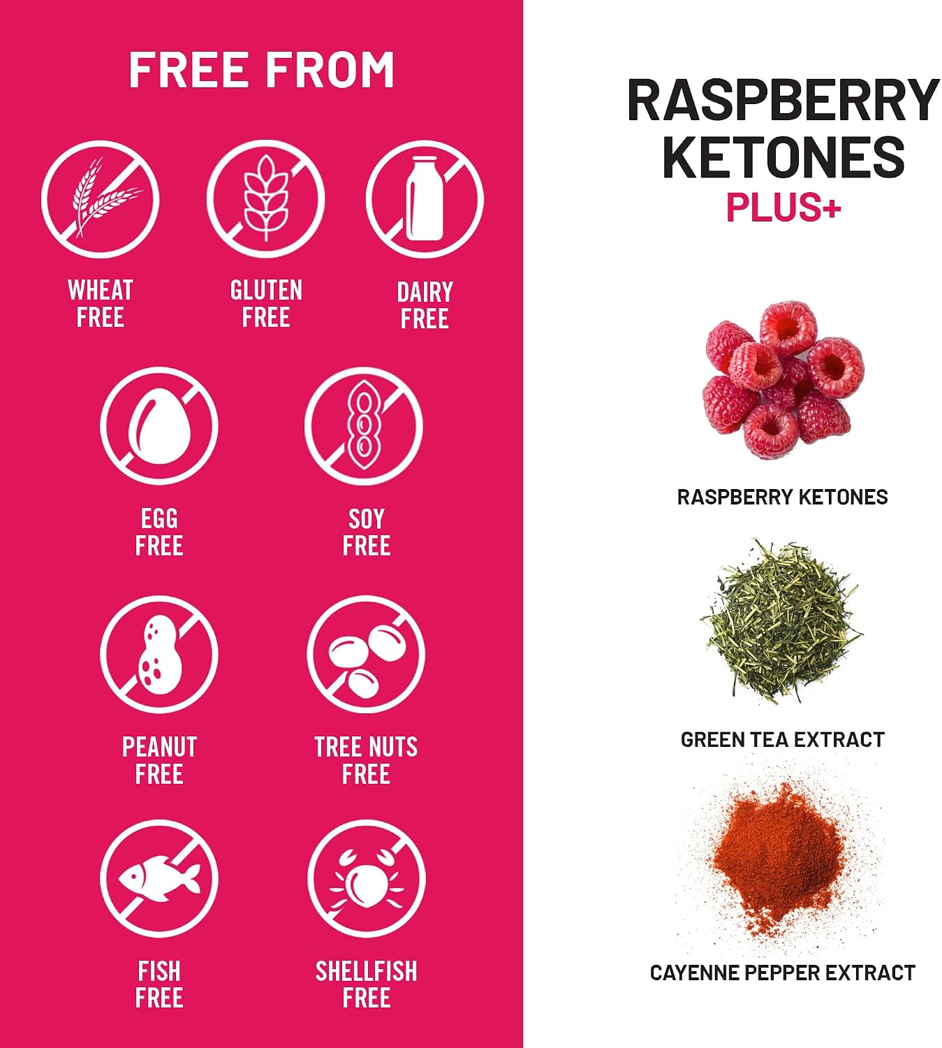 NatureWise Raspberry Ketones Plus with Green Tea Extract, Cayenne Pepper & Acai Berry - Supports Weight Management
