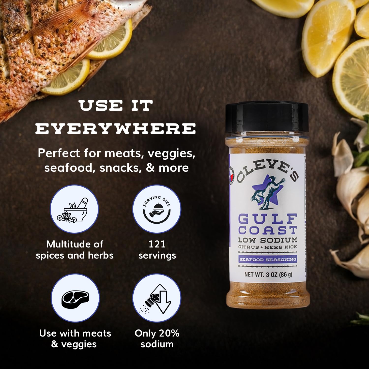 Cleve's Gourmet, Steak Seasoning for Grilling & Cooking, Steak Rub with Smoky Charred Flavor, Prime Rib Seasoning & Beef Seasoning, (Small, Cowboy Charcoal Steak Seasoning)