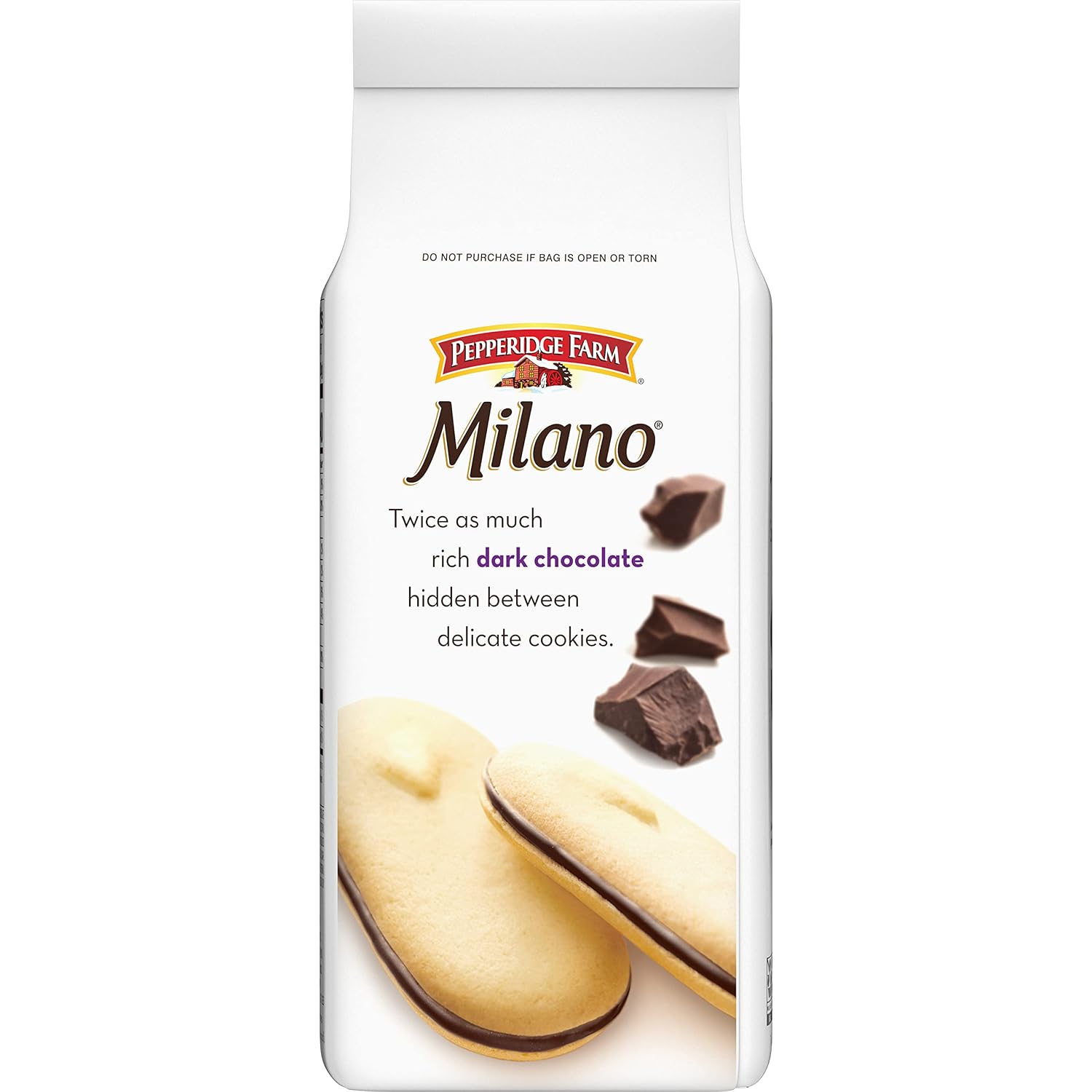 Pepperidge Farm Milano Cookies, Dark Chocolate, 20 Packs Tub, 2 Cookies Per Pack