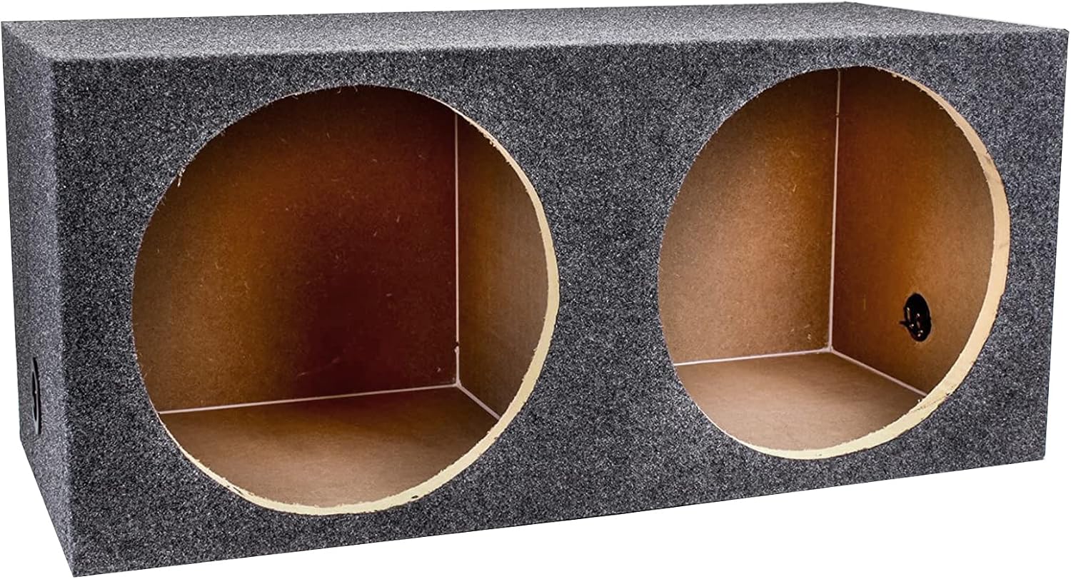 QPower QSMBASS15 Dual 15" Carpet Subwoofer Sub Box Sealed Speaker Enclosure
