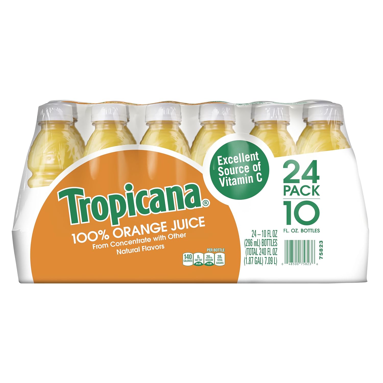 Tropicana Pineapple Peach Mango 100% Juice, 24-pack, 10 fl oz bottles