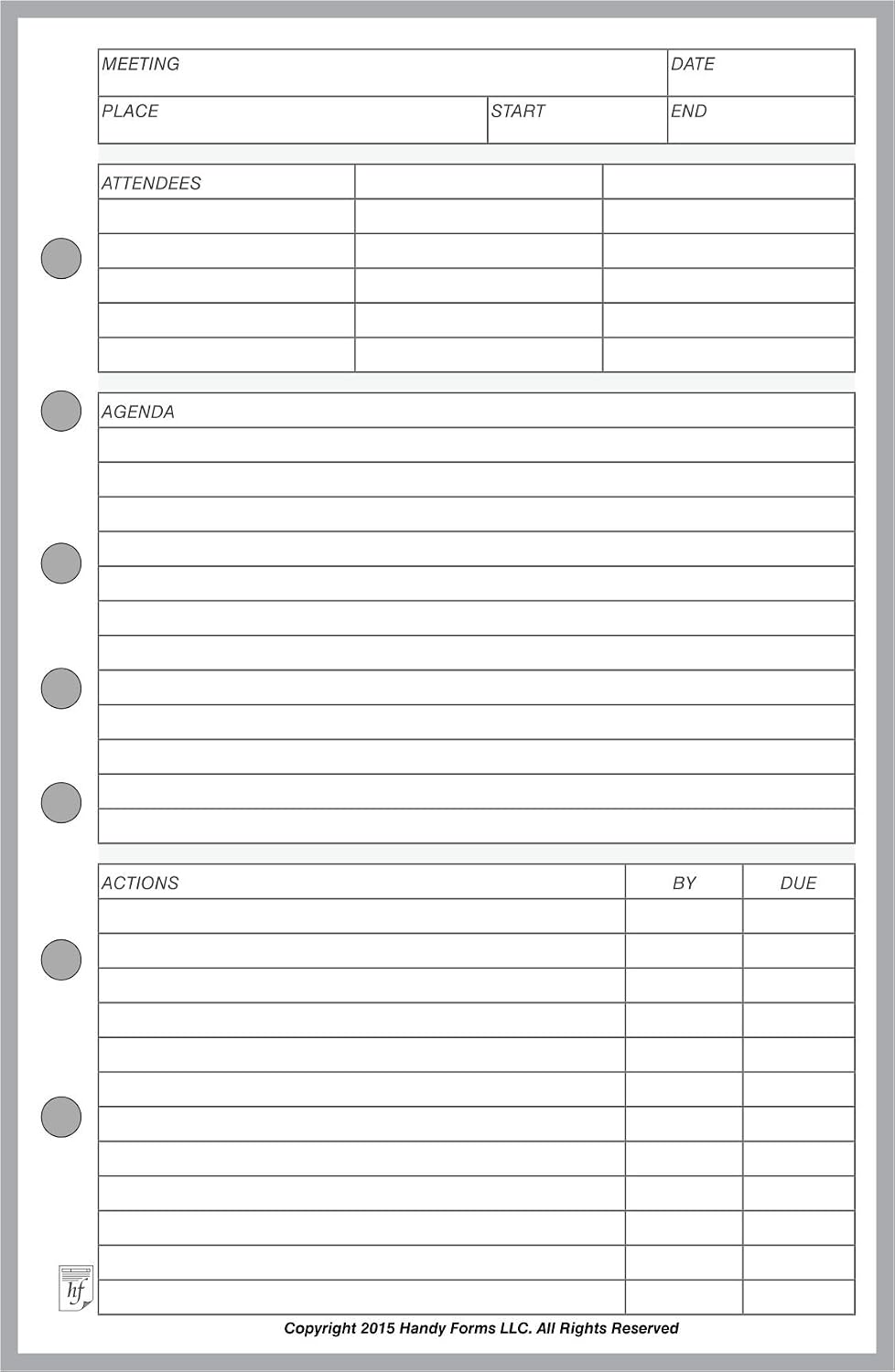 FC Classic Payment/Expense Record & Check Register, 50 Sheets, 5.5" x 8.5" | For 7-Ring FC Notebooks. Record payments, expenses, account balance. Ink-friendly heavyweight paper.