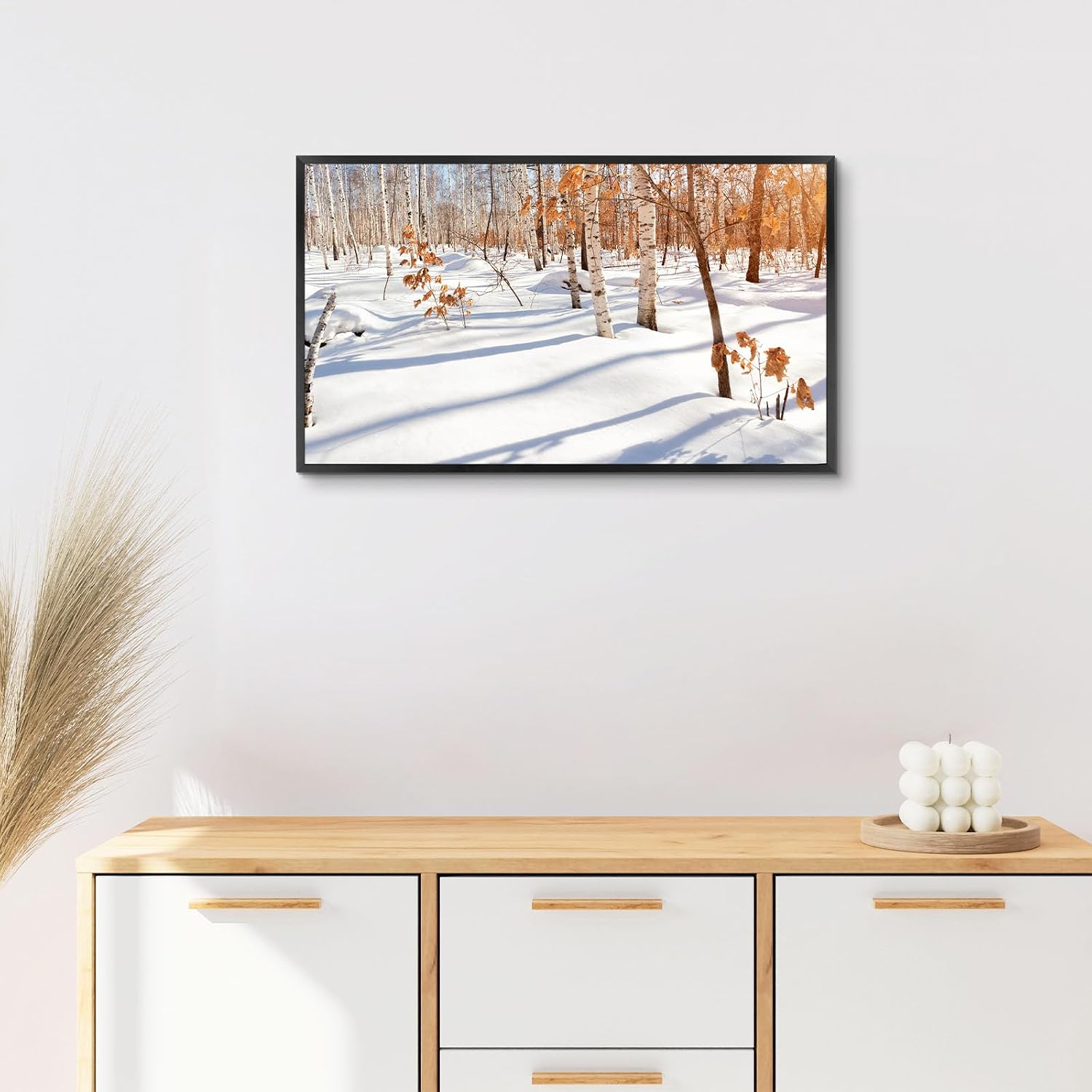 Golden State Art 3 Pack 12x12 Black Aluminum Frames, Real Glass Fronts