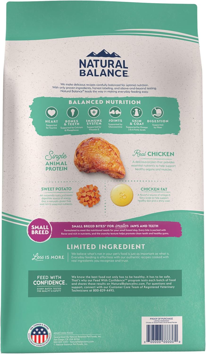 Natural Balance Limited Ingredient, Salmon & Sweet Potato, 4 lb