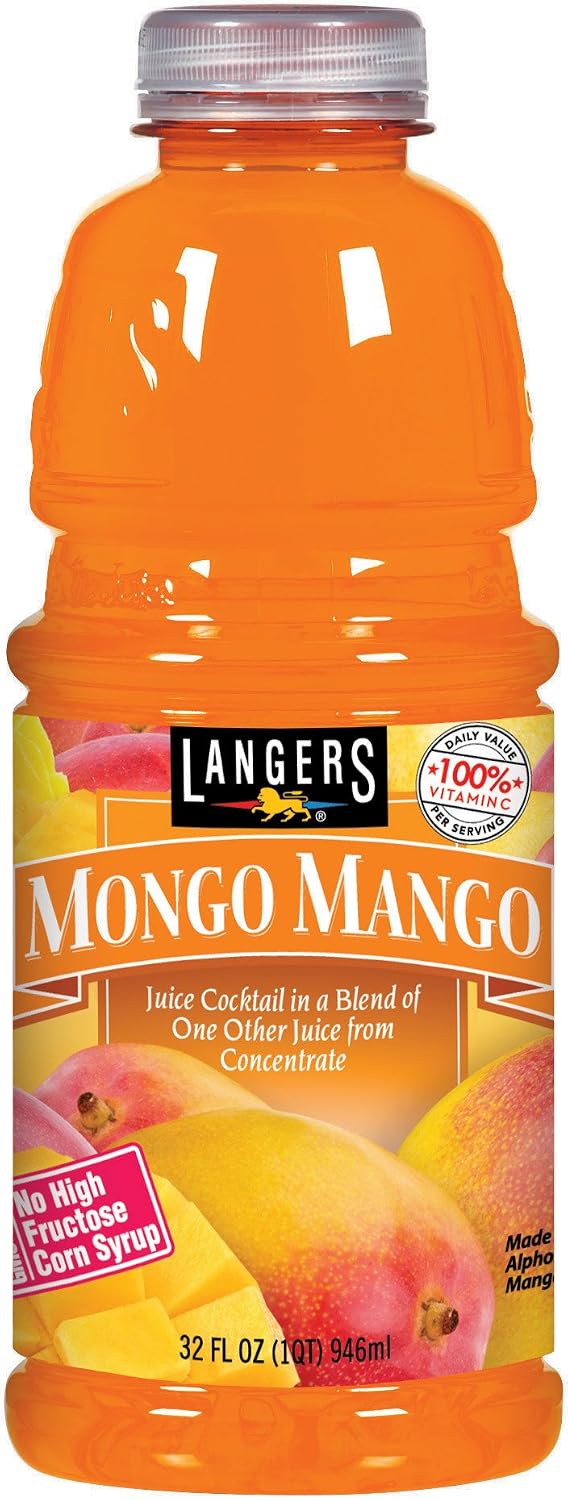 Langers Juice Cocktail, Pineapple Orange Guava, 15.2 Fl Oz (Pack of 12)