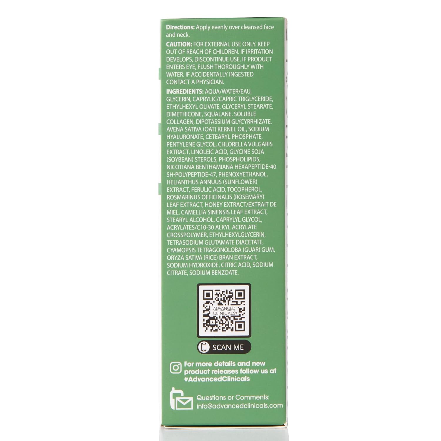 Advanced Clinicals Brightening Vitamin C Serum For Face With Glycolic Acid + Lactic Acid | Vitamin C Eye Serum Face Moisturizer For Improving Look Of Dark Spots & Uneven Complexion, 1.75 Fl Oz