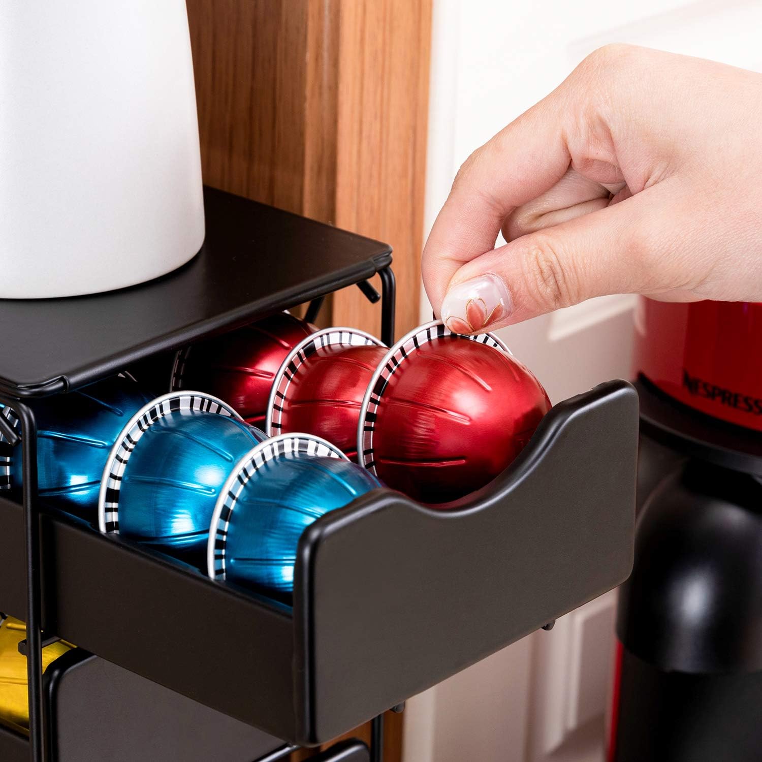 FlagShip Nespresso Vertuo Pod Holder 60 Large Pods Capacity 3 Tier