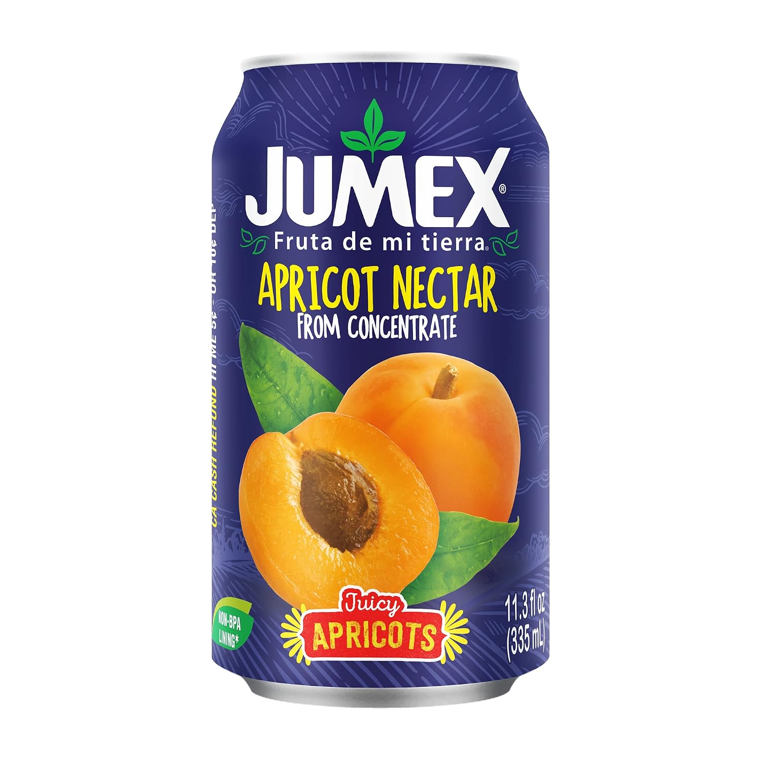 Jumex Mango Nectar Juice & Peach Nectar - Made with Fresh Fruit Puree - Tropical Fruit Juice Concentrate for Smoothie Mix, Cocktail Mixers & Kids Beverages - 11.3oz, 12 Pack Canned Drinks