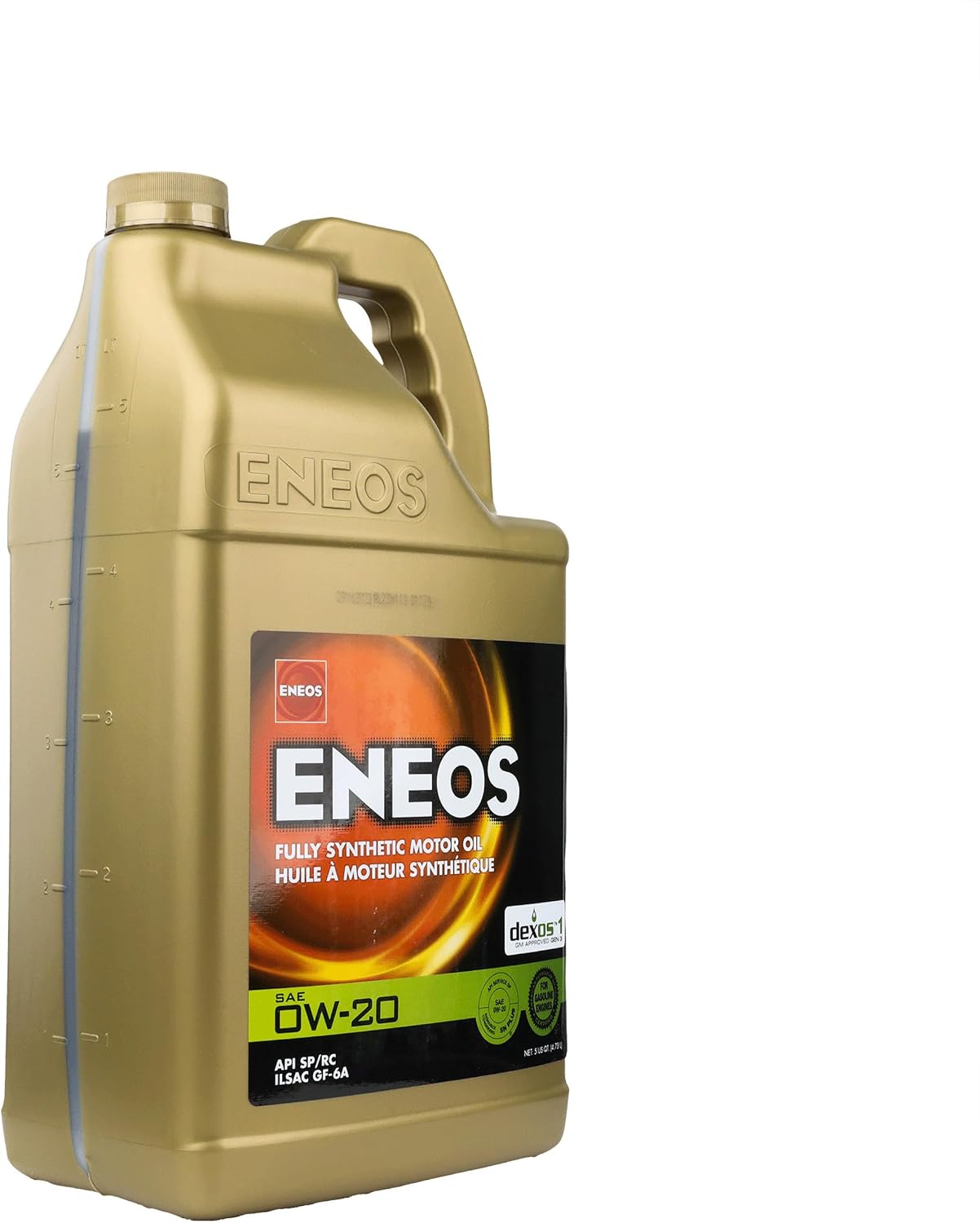 ENEOS 0W-20 Fully Synthetic Motor Oil, API SQ, dexos1 Gen3, 1 Qt