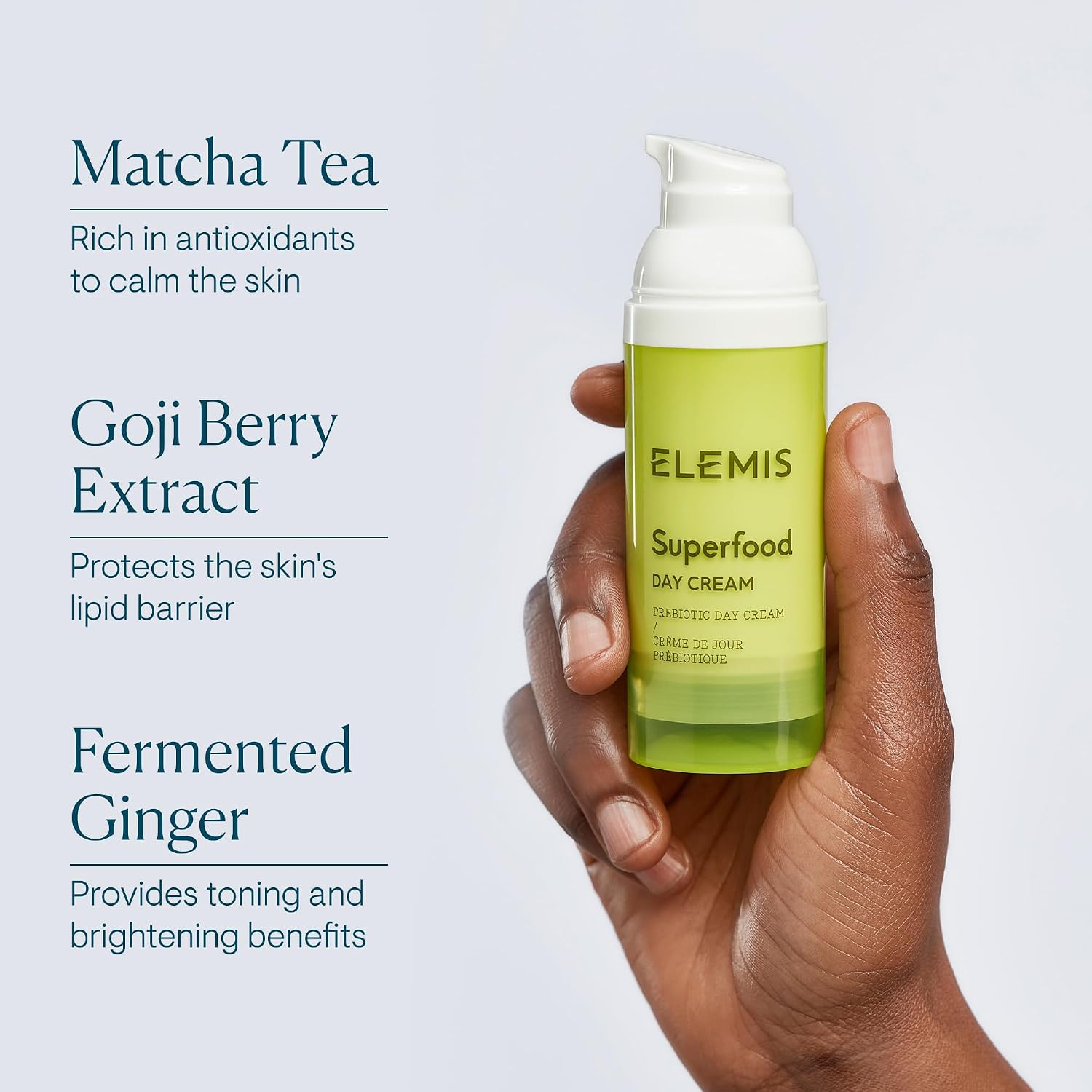 ELEMIS Superfood Day Cream | Vitamin-Rich Lightweight Prebiotic Daily Moisturizer Replenishes, Hydrates and Protects for Radiant