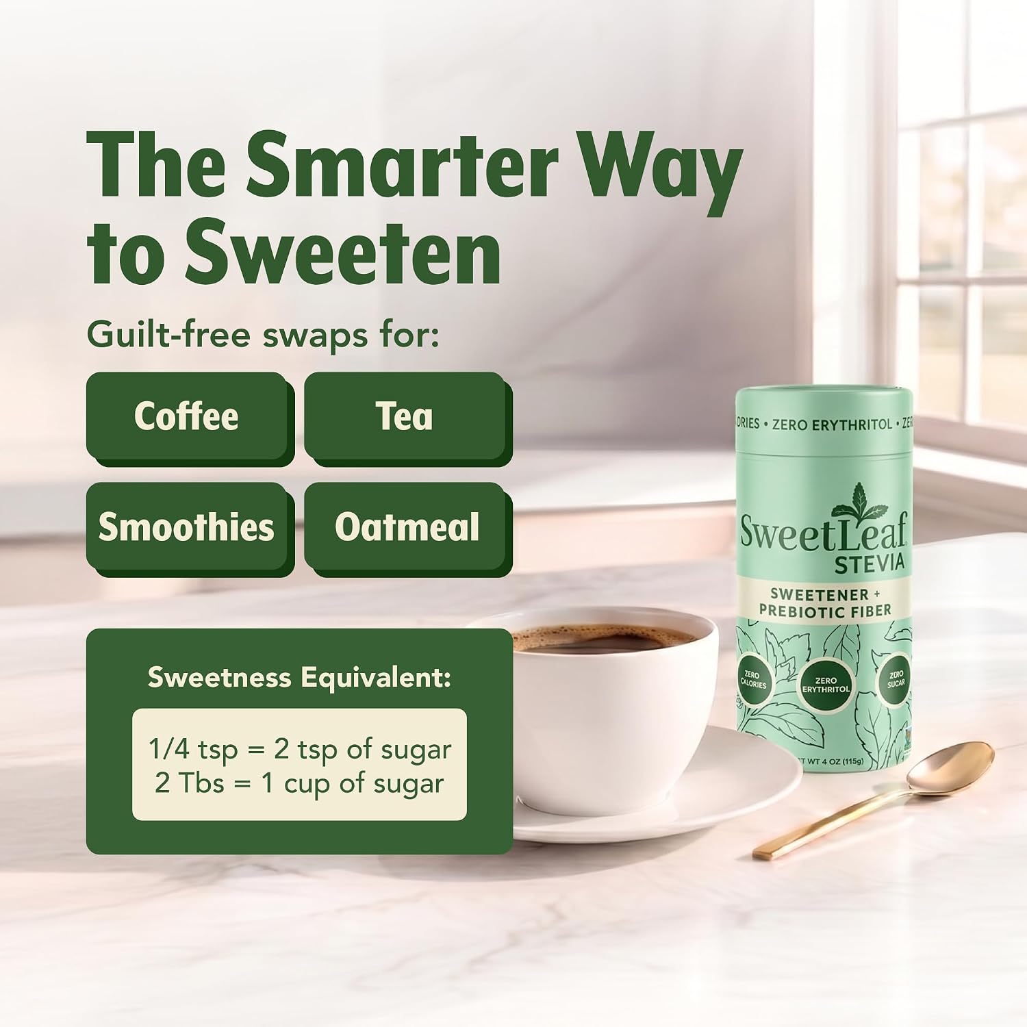 SweetLeaf Stevia Powder Shaker Jar, Sugar Free - 4 Oz, 3 Pack | Zero Calorie Sweetener No Erythritol, Stevia Leaf Extract, Natural Sugar Substitute for Coffee & Baking