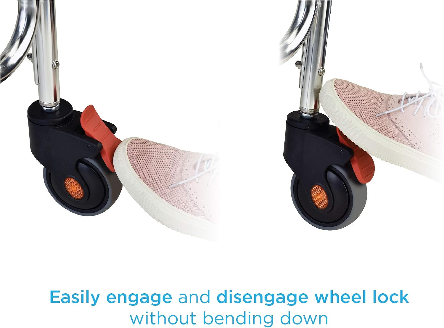 NOVA Shower Chair and Commode with Locking Wheels