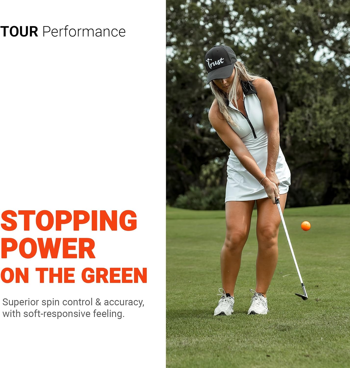 Trust Golf Balls - Aurora & Rosa Crystal Urethane Series | Eye-Catching & Easy to Spot | Maximum Distance, Soft Feel, Straight Flight