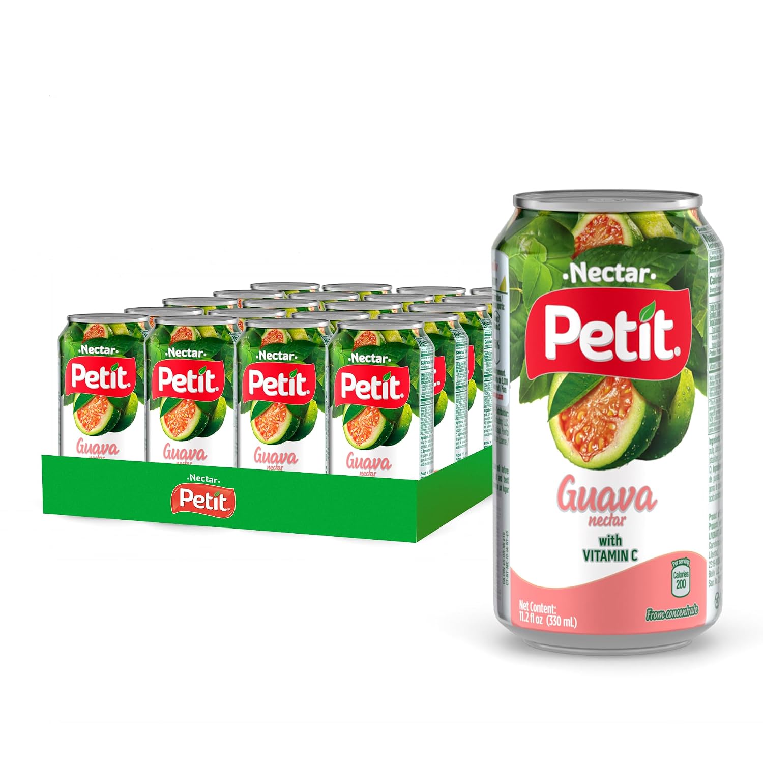 Petit Pineapple Nectar, 330 ml Cans (Pack of 24) – Refreshing Tropical Fruit Juice Beverage