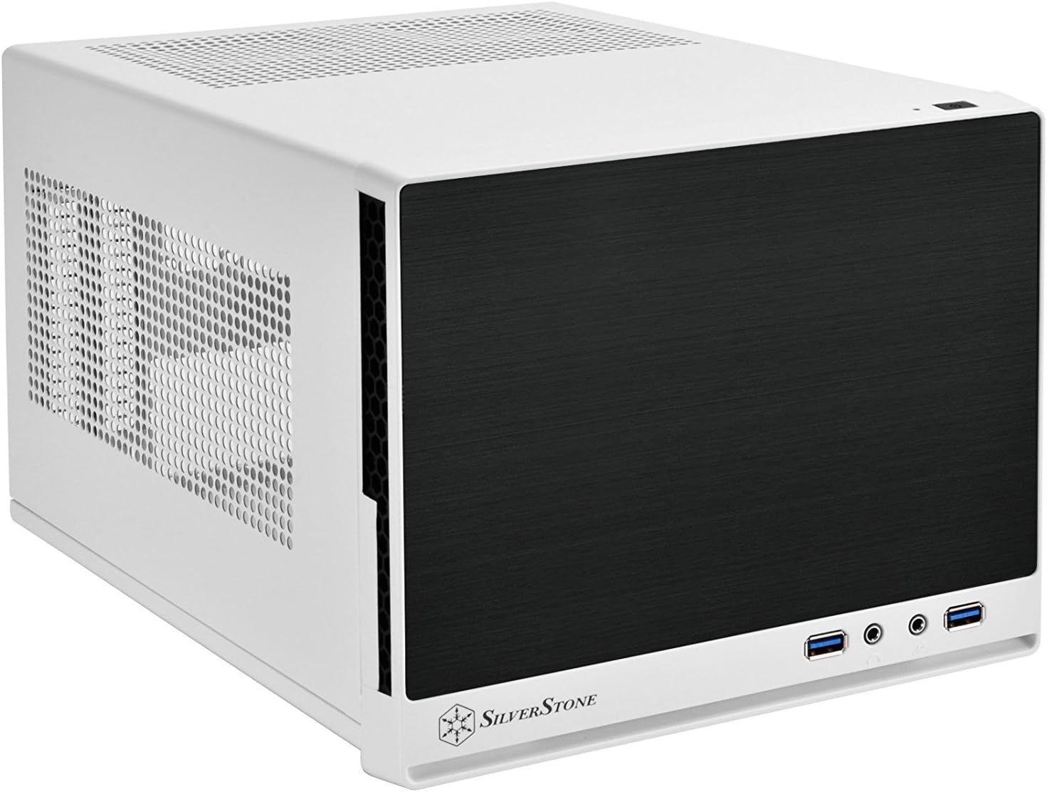Silverstone Computer Case with Mesh Front Panel,Black (SG13B)