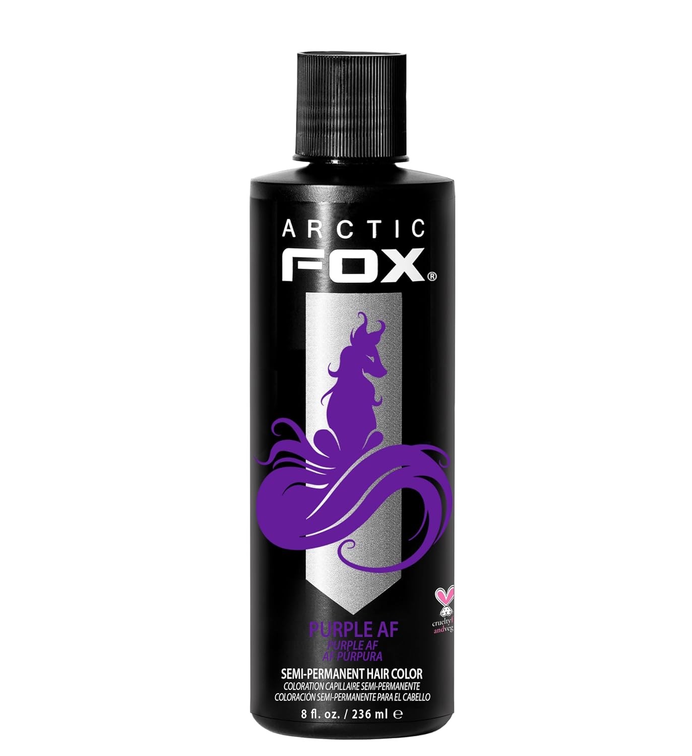 ARCTIC FOX Virgin Pink Semi-Permanent Hair Color - Vegan - 4 fl oz | Vivid and Vibrant, Cruelty Free, Ammonia Free, Peroxide Free, , Cream Formula