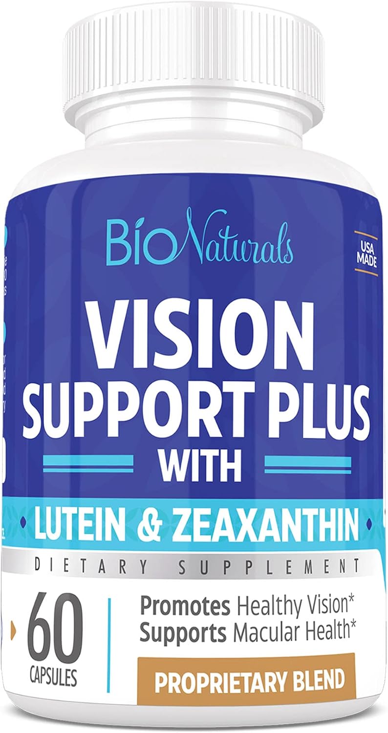 Eye Vitamin Supplement with Lutein, Zeaxanthin, Lycopene, Bilberry