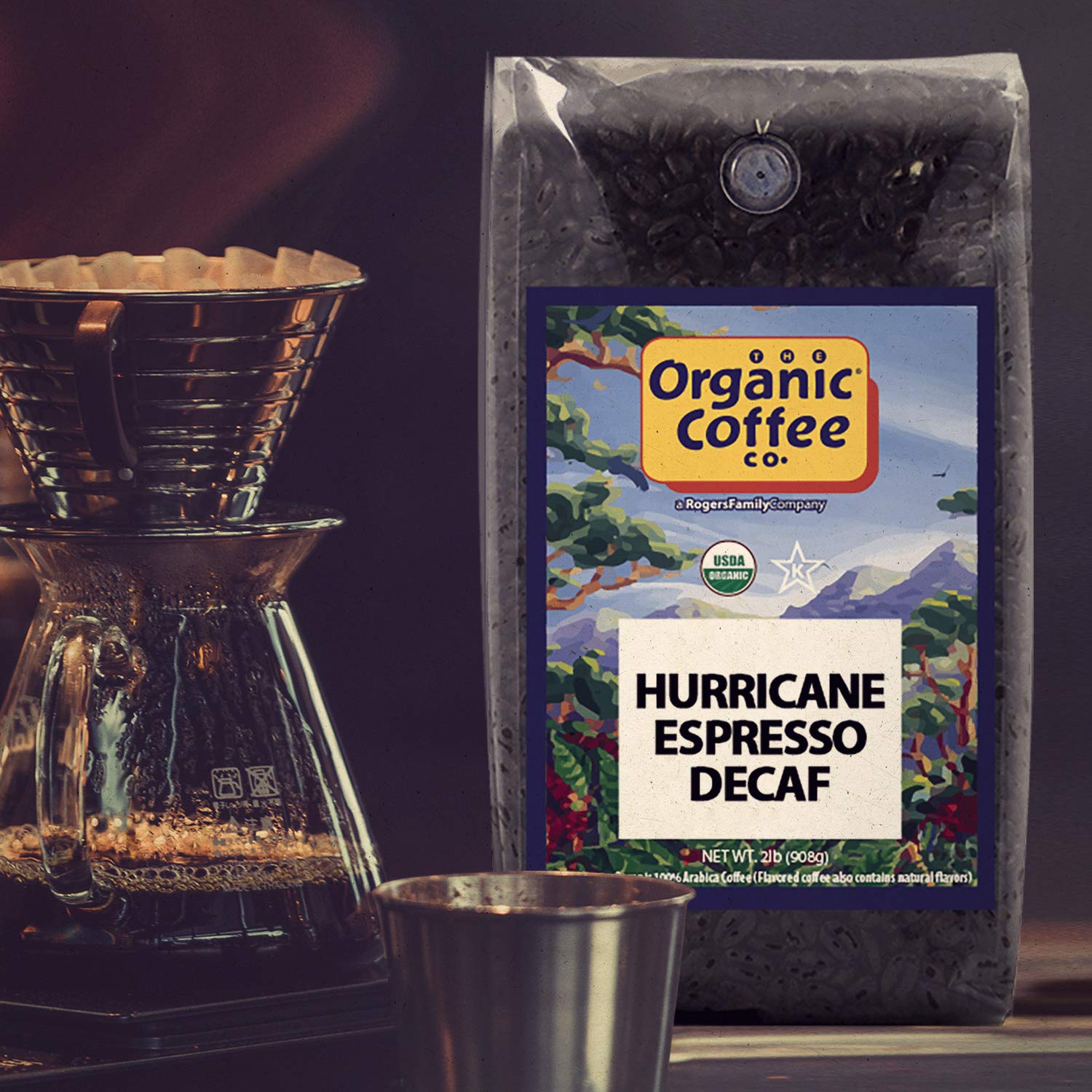 The Organic Coffee Co. French Roast Whole Bean Coffee, 2 lb bag
