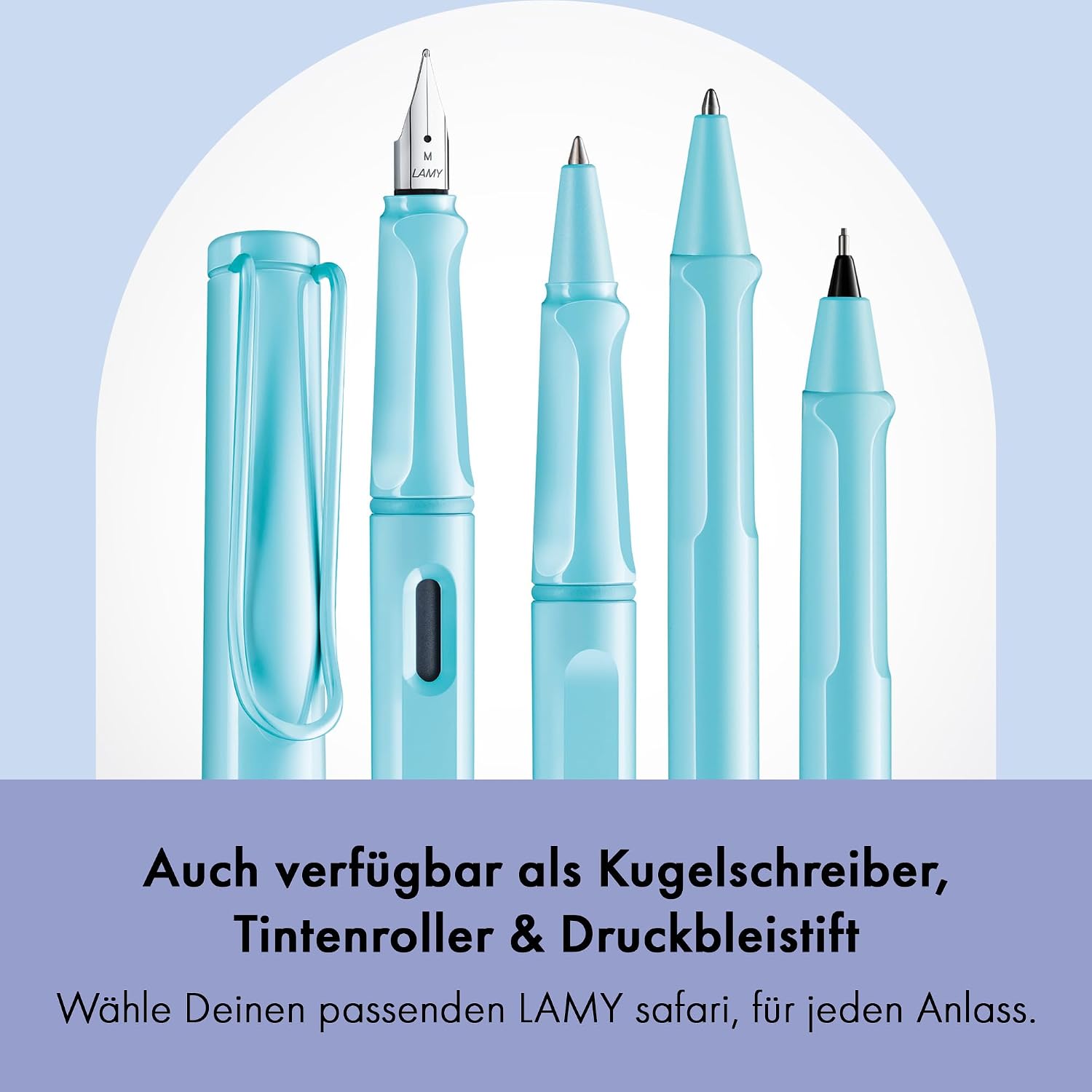 LAMY safari umbra - Fountain Pen with ergonomic grip & polished steel nib in size F - ideal for any Writing & Calligraphy - including LAMY T 10 blue cartridge - Right-Handed