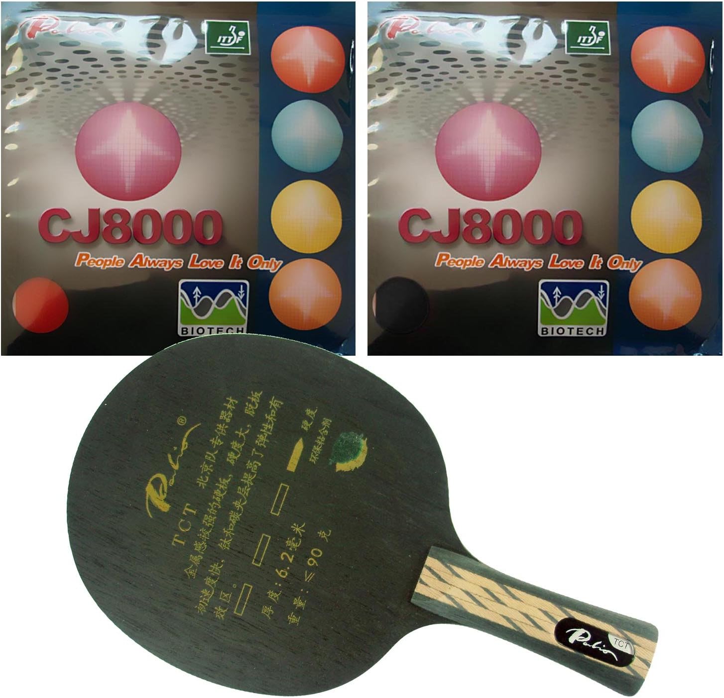 Palio TCT FL Blade with Two Palio CJ8000 BIOTECH 36-38° Rubbers