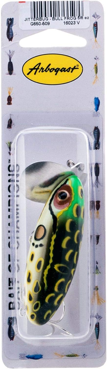 Arbogast Jitterbug Topwater Bass Fishing Lure - Excellent for Night Fishing
