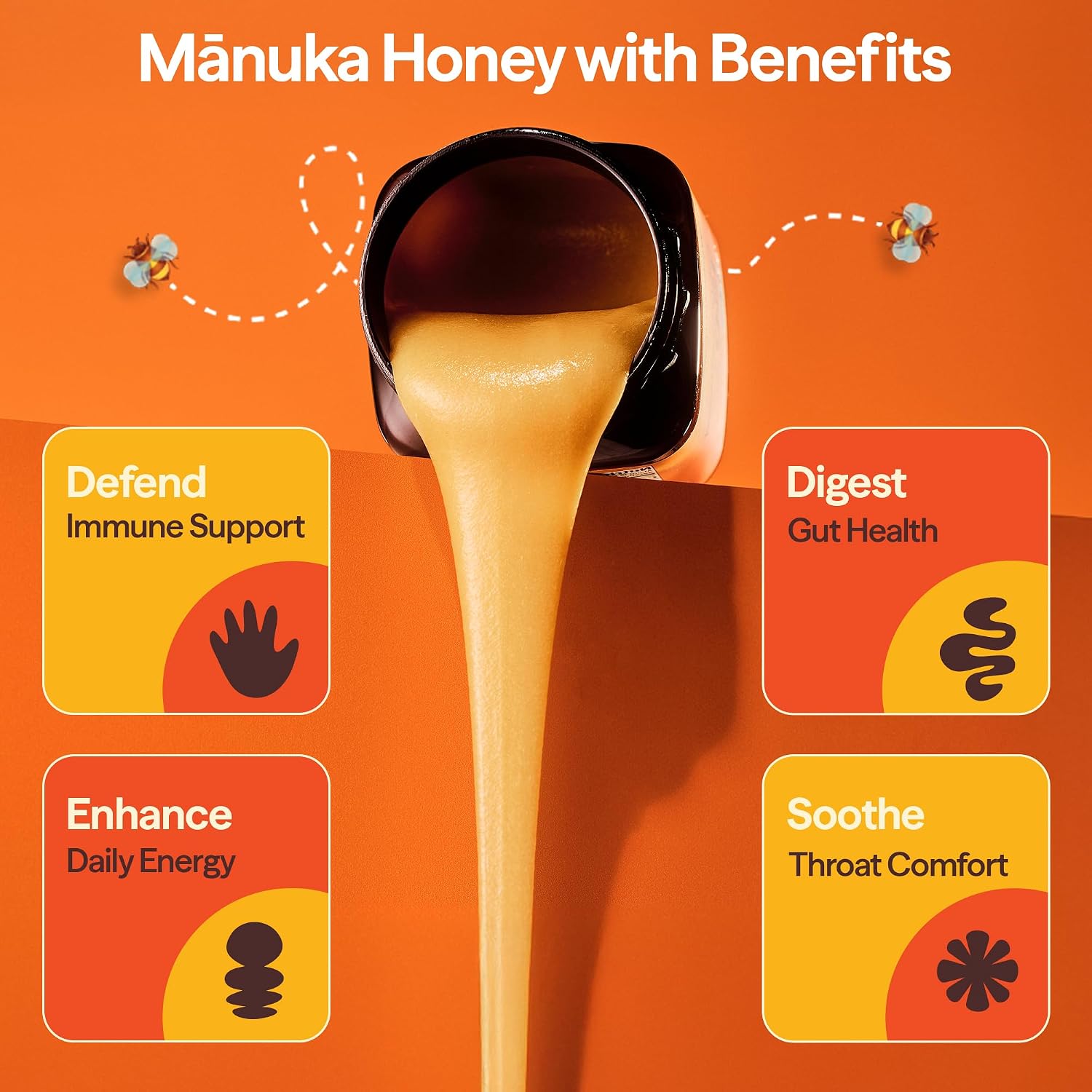 Wedderspoon Raw Manuka Honey 150+ MGO, 8.8 Oz