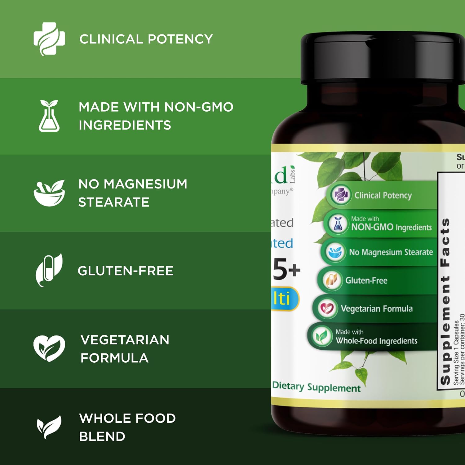 EMERALD LABS Men's 45 Plus 1-Daily Multi, 60 Capsules