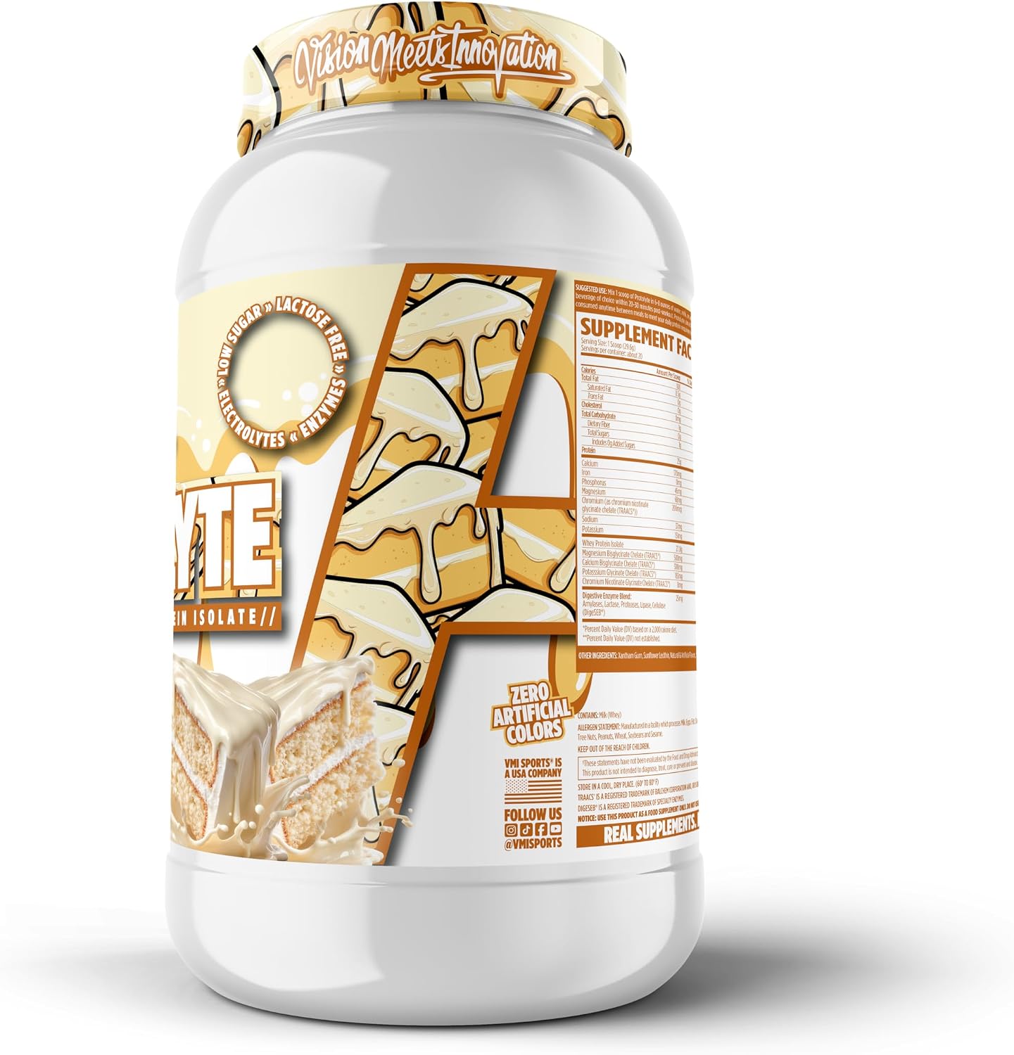 VMI Sports | ProtoLyte Whey Isolate Protein Powder | Low Calorie Whey for Weight Loss and Muscle Gain | Digestive Enzymes | Non-GMO (1.6 lb, Chocolate Fudge Cookie) | Premium whey isolate protein powder for smooth mixing in shakes smoothies and convenien…