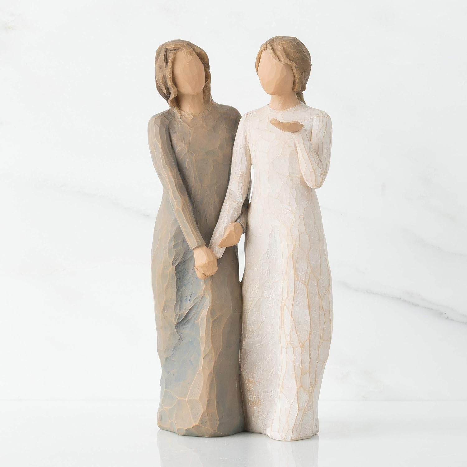 Willow Tree We are Three, Sculpted Hand-Painted Figure, Darker Skin | Cast from a Susan Lordi Original Carving, Celebrates Close Bonds, Meaningful Relationships, Thoughtful Keepsake Gift Idea