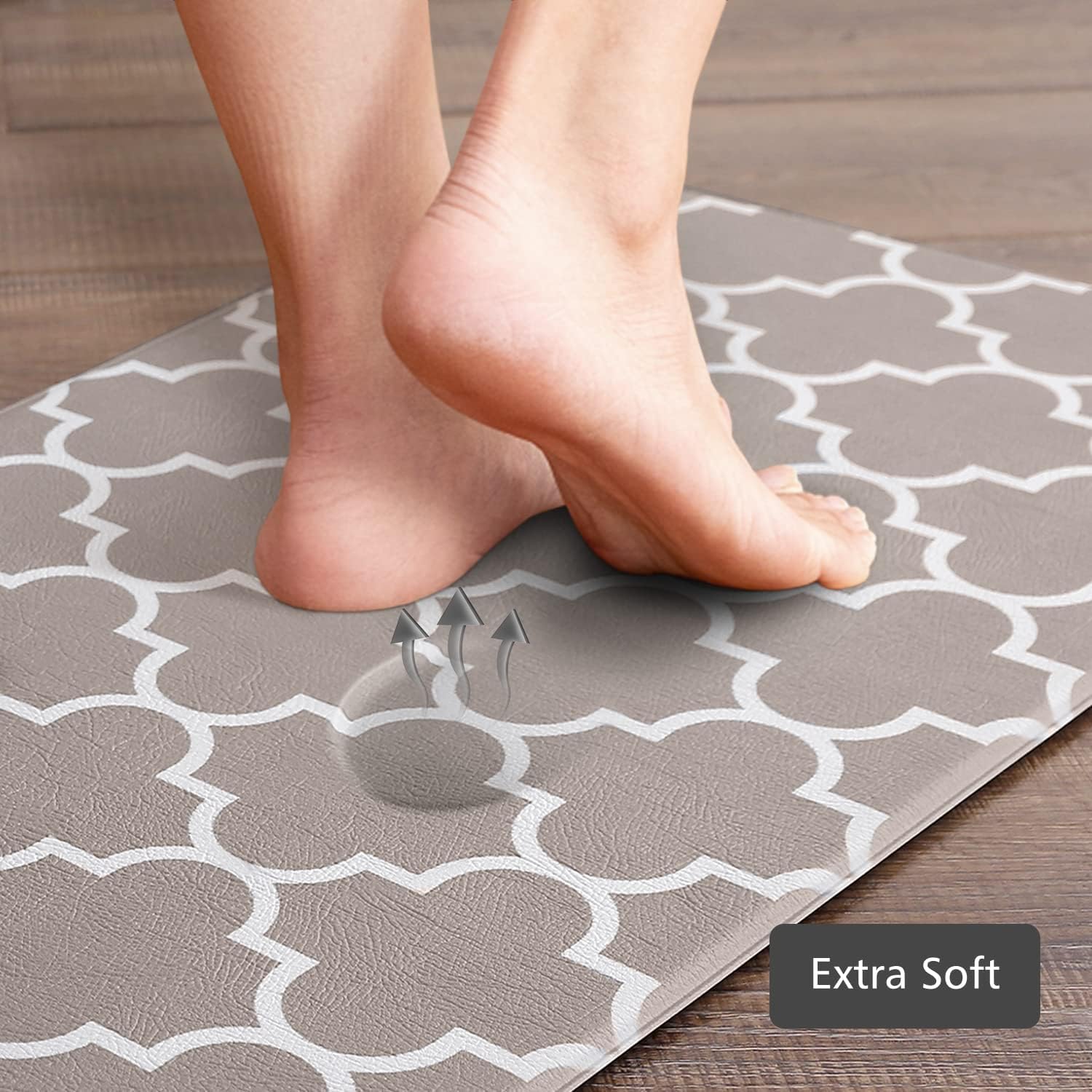 KMAT Kitchen Mat Set of 2,Cushioned Anti-Fatigue Kitchen Mats for Floor