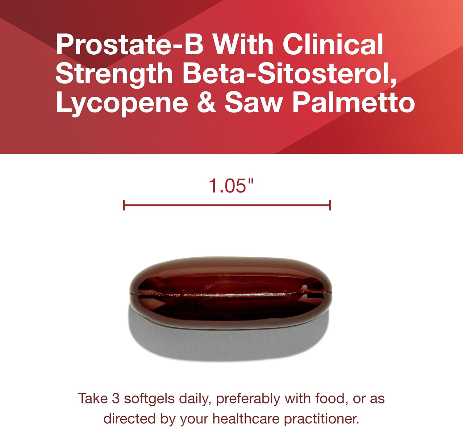 PROTOCOL FOR LIFE BALANCE Prostate-B Clinical Strength - Prostate Health Supplement for Men - with Beta Sitosterol