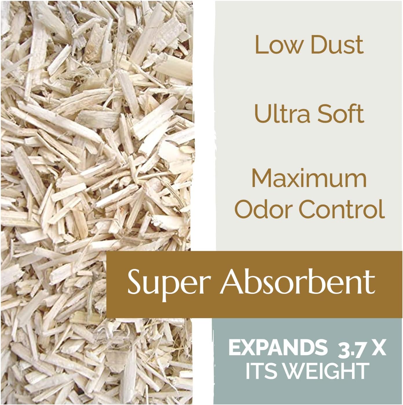 Aubiose French Hemp Bedding 44lb — Chicken Coop & Horse Stall Bedding | Ultra Low Dust, Odor Control