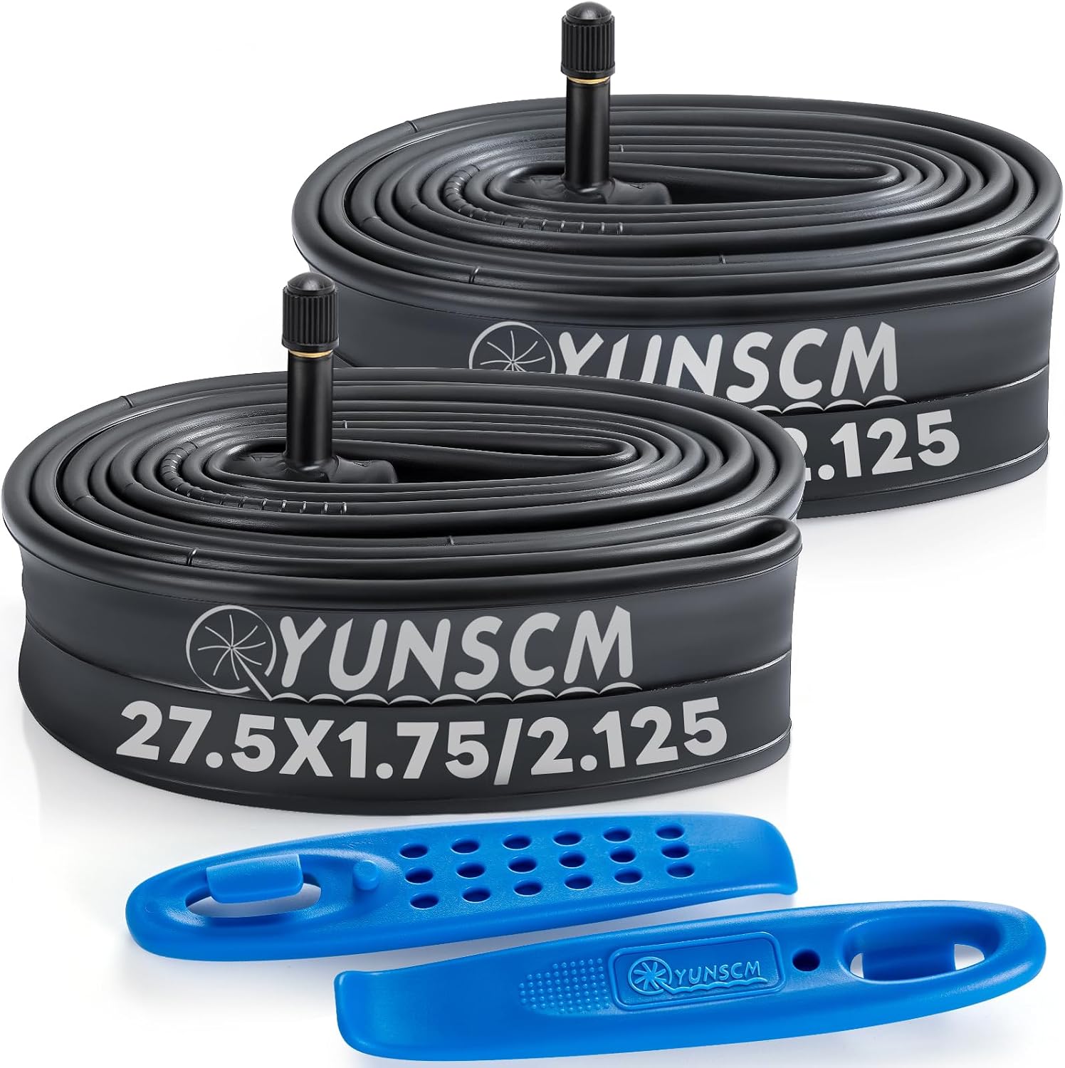 YUNSCM 27.5 Bike Inner Tubes 27.5 x 1.75/1.95/2.0/2.10/2.125 Schrader Valve
