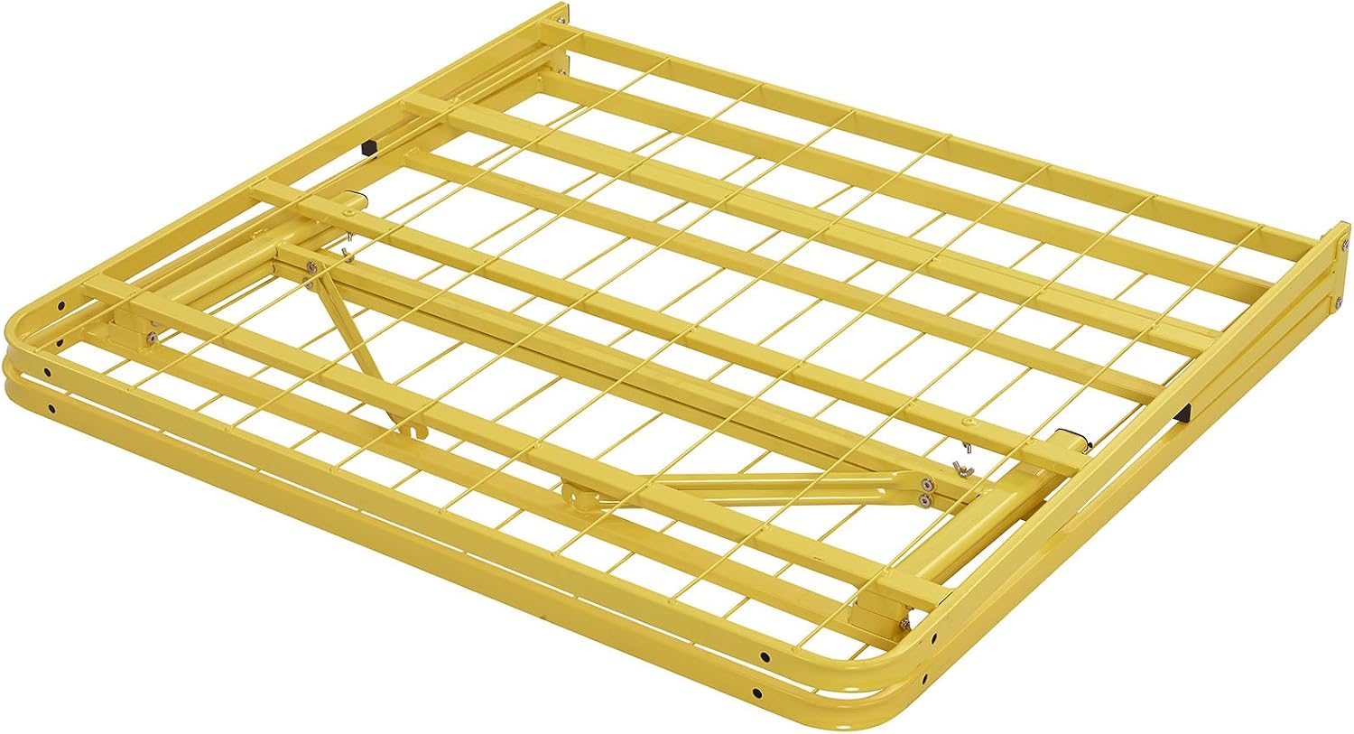 Modway Horizon Queen Bed Frame In Gray - Replaces Box Spring - Folding Metal Mattress Bed Frame