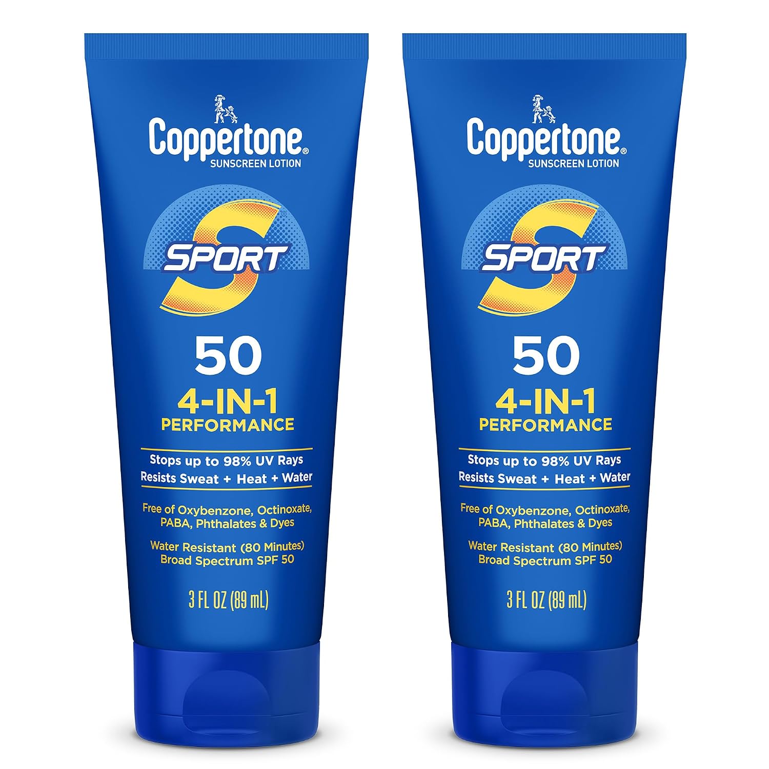 Coppertone SPORT Sunscreen Lotion SPF 30, 7 FL OZ | Sunscreen Lotion with Vitamin E, Sweat, Heat and Water Resistant, PABA, Oxybenzone, Octinoxate, Paraben and Dye Free