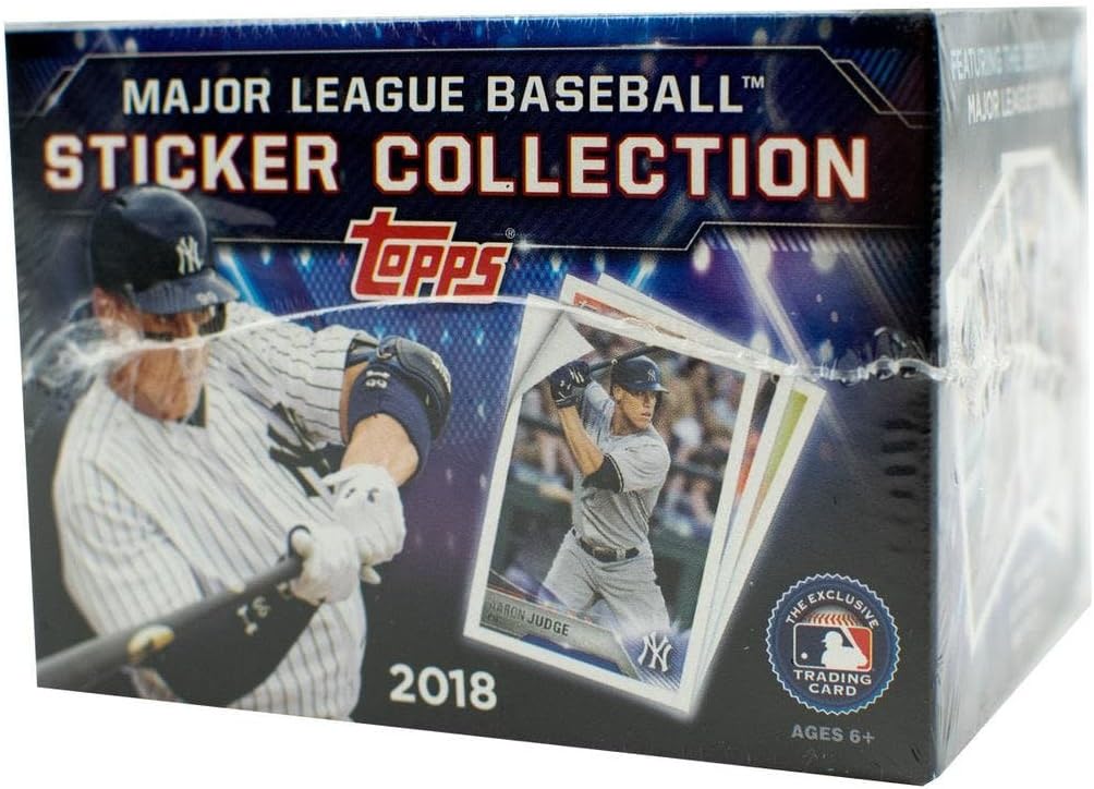 2018 Topps MLB Baseball Collectors Sticker Hobby Box: 50 Packs (400 stickers)