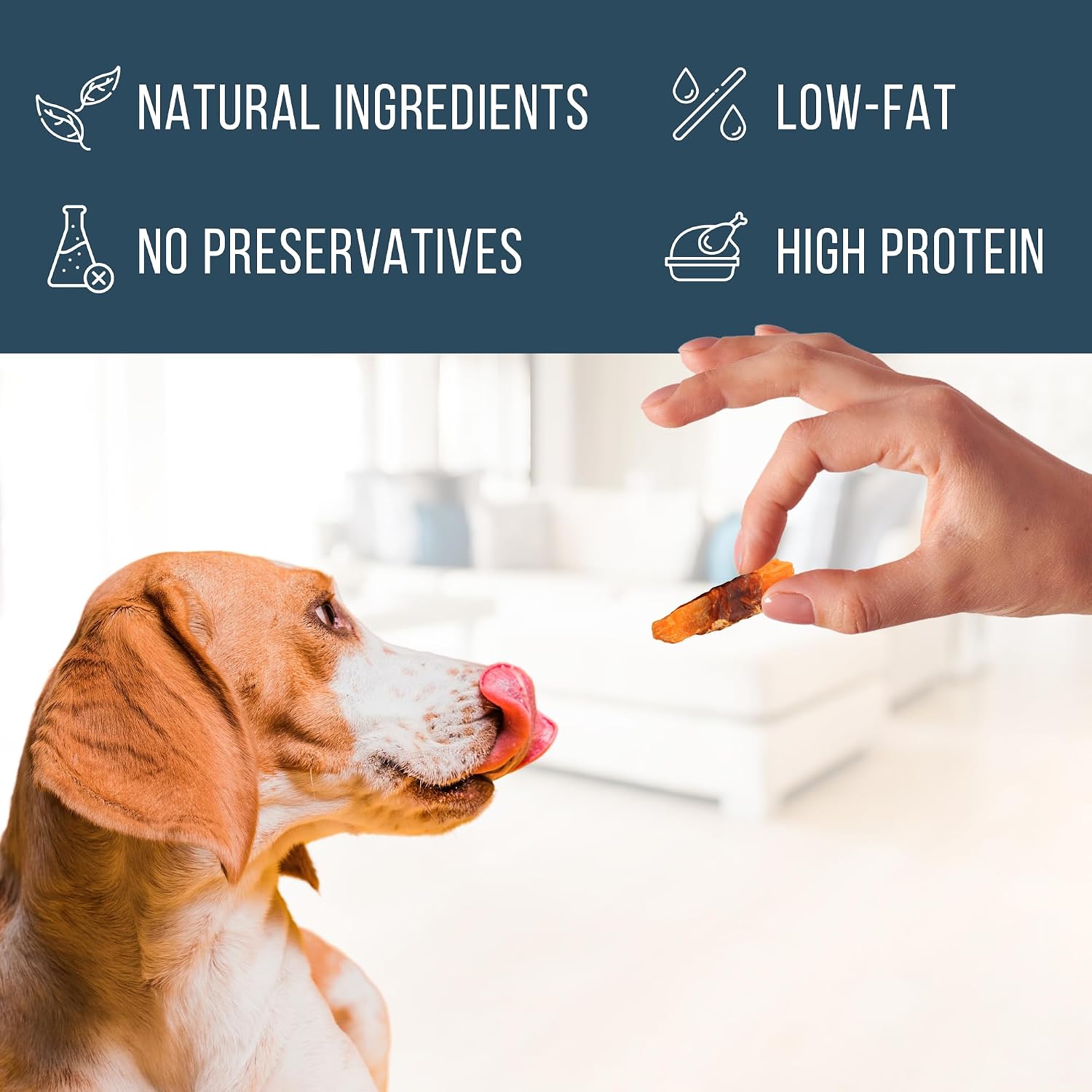 Beloved Pets Dog Treats Chicken Jerky 1.5 lb – Dog Food & High Protein Chews for Large