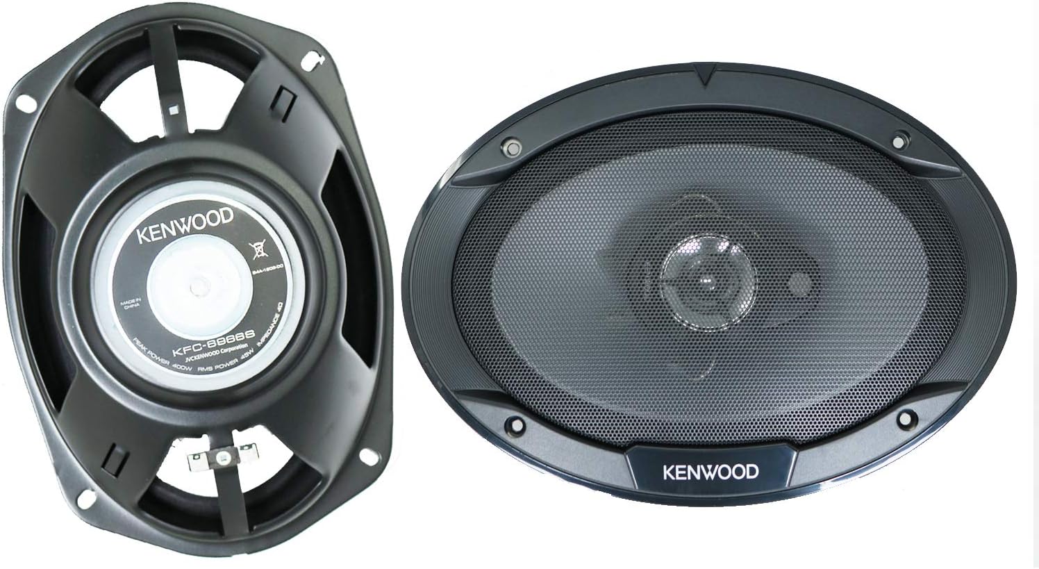 Kenwood KFC-6966S 6"x9" 3-Way 400W car Speakers (2 Speakers) with Gravity Magnet Phone Holder Bundle