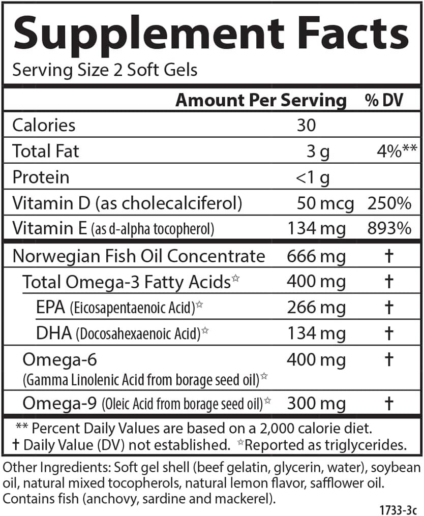 Carlson Elite Omega-3 Gems, 1600 mg, from Norway, Lemon, 90 + 30 Softgels | Omega-3 Fatty Acids Including EPA and DHA; Wild-Caught Fish Oil Supplement; Sustainably Sourced Omega 3 Fish Oil Capsules