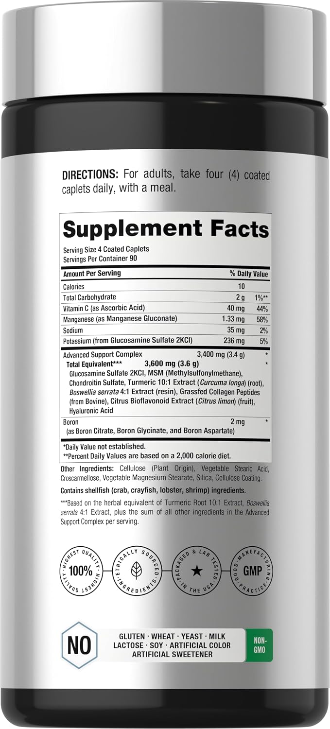 Horbäach Glucosamine Chondroitin MSM | 360 Caplets